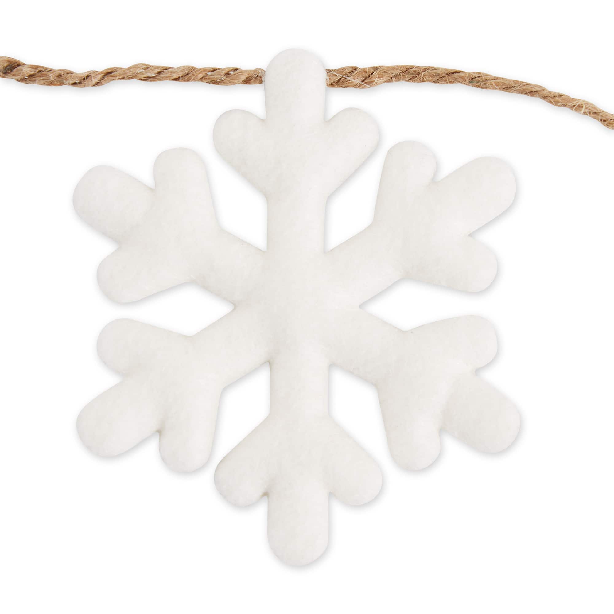 DII® 4.9ft. Snowman & Snowflake Garland