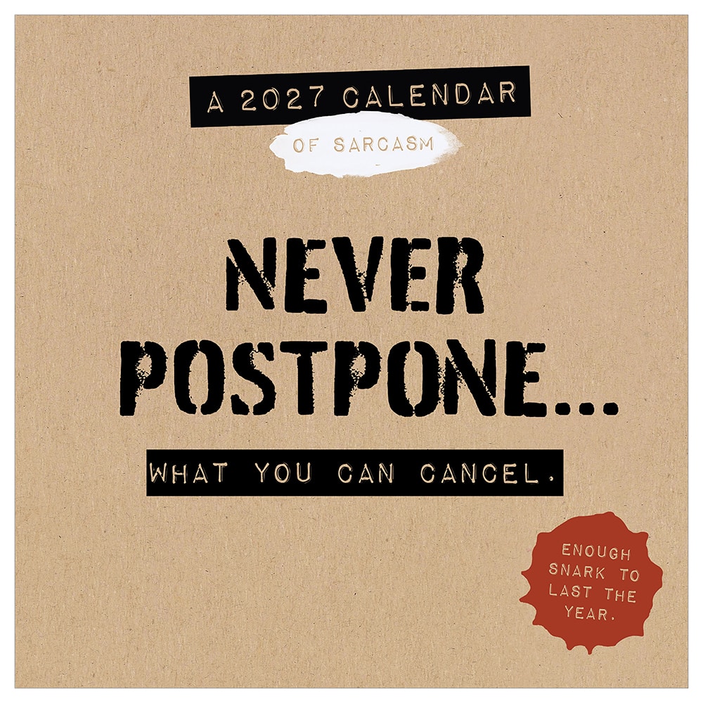 2027 Anti-Affirmations & Sarcasm Mini Calendar