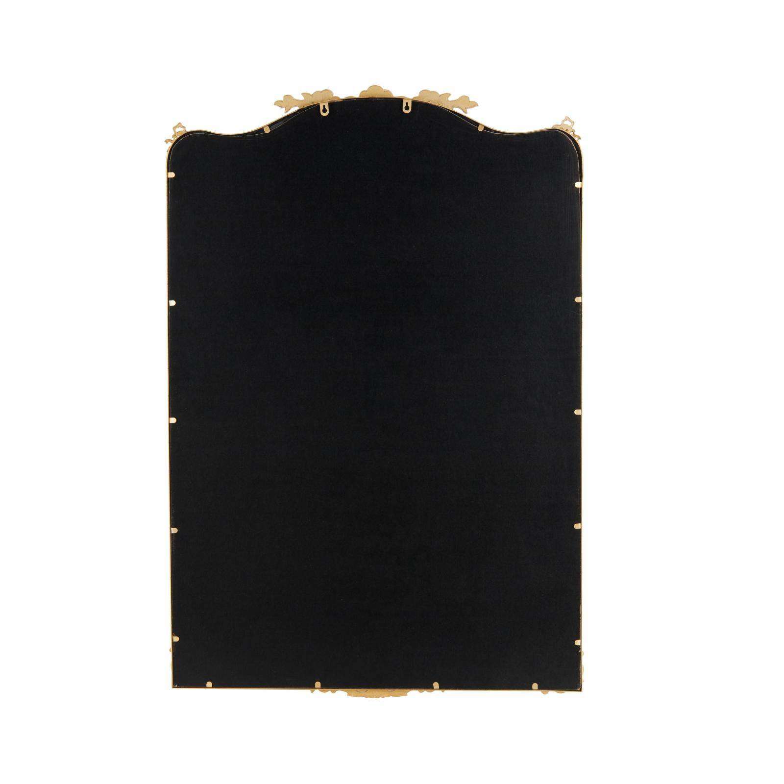 32" x 47" Gold Floral Embellished Metal Wall Mirror