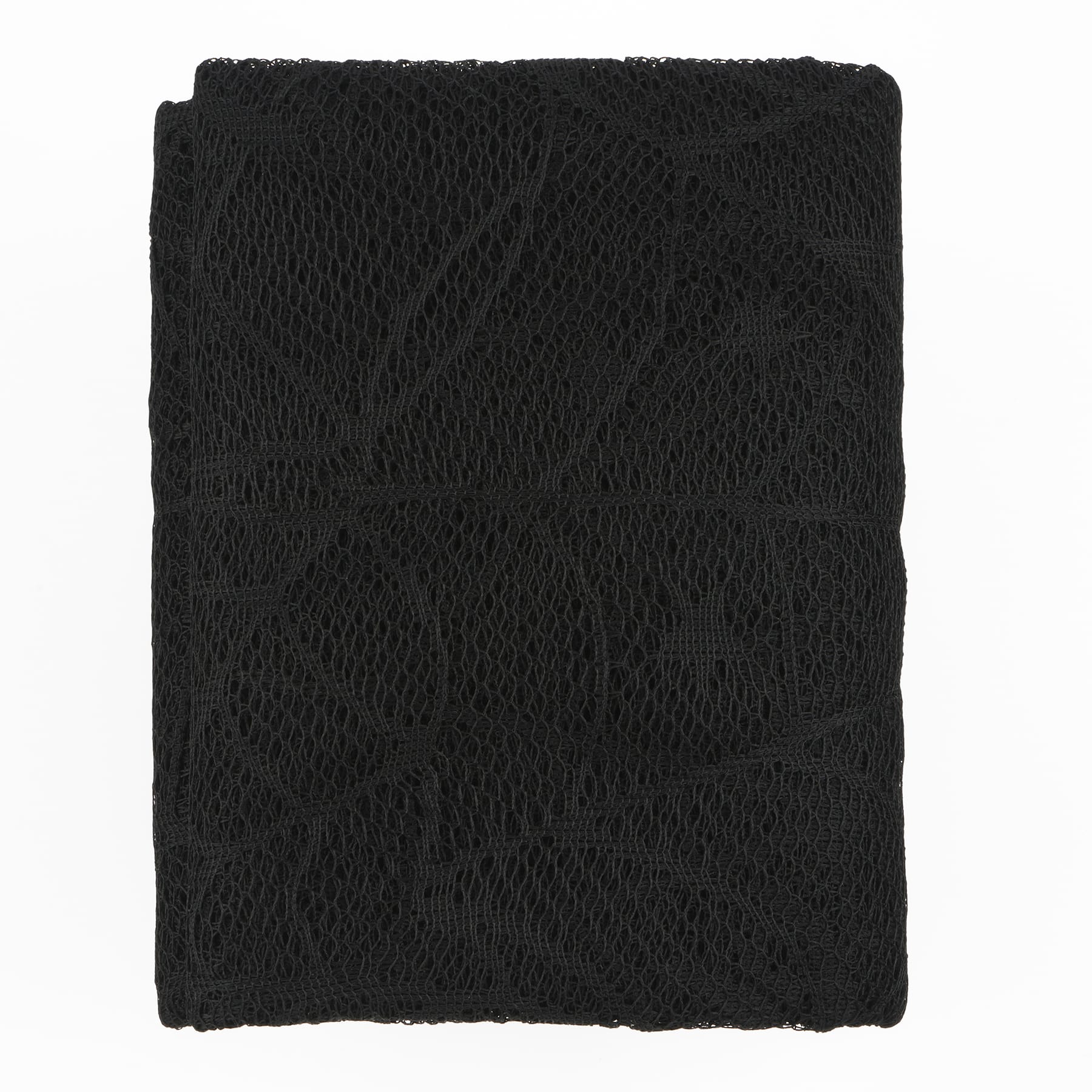 72" Black Spiderweb Lace Tablecover by Celebrate It™