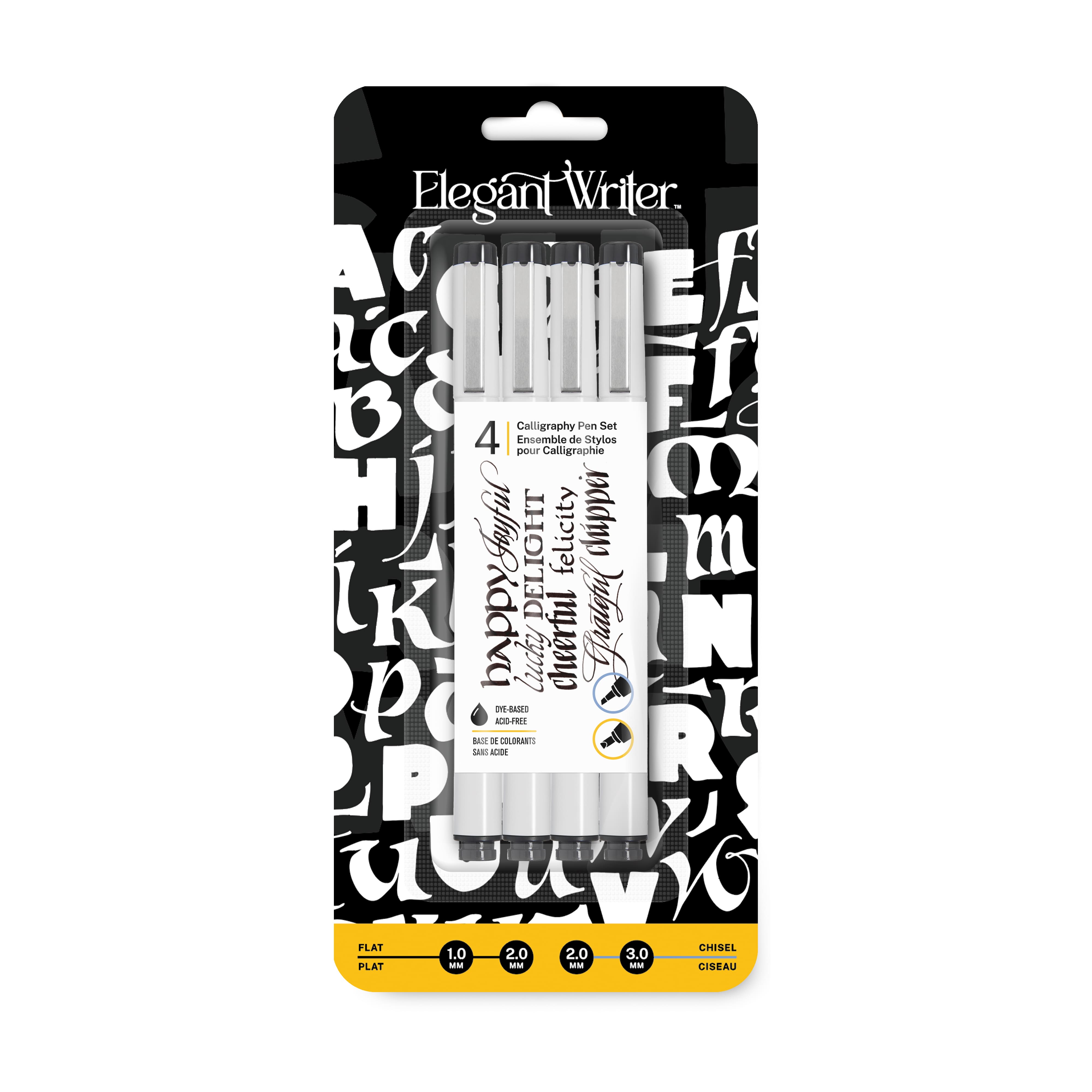 Speedball® Elegant Writer® 4-Piece Black Assorted Nibs Set