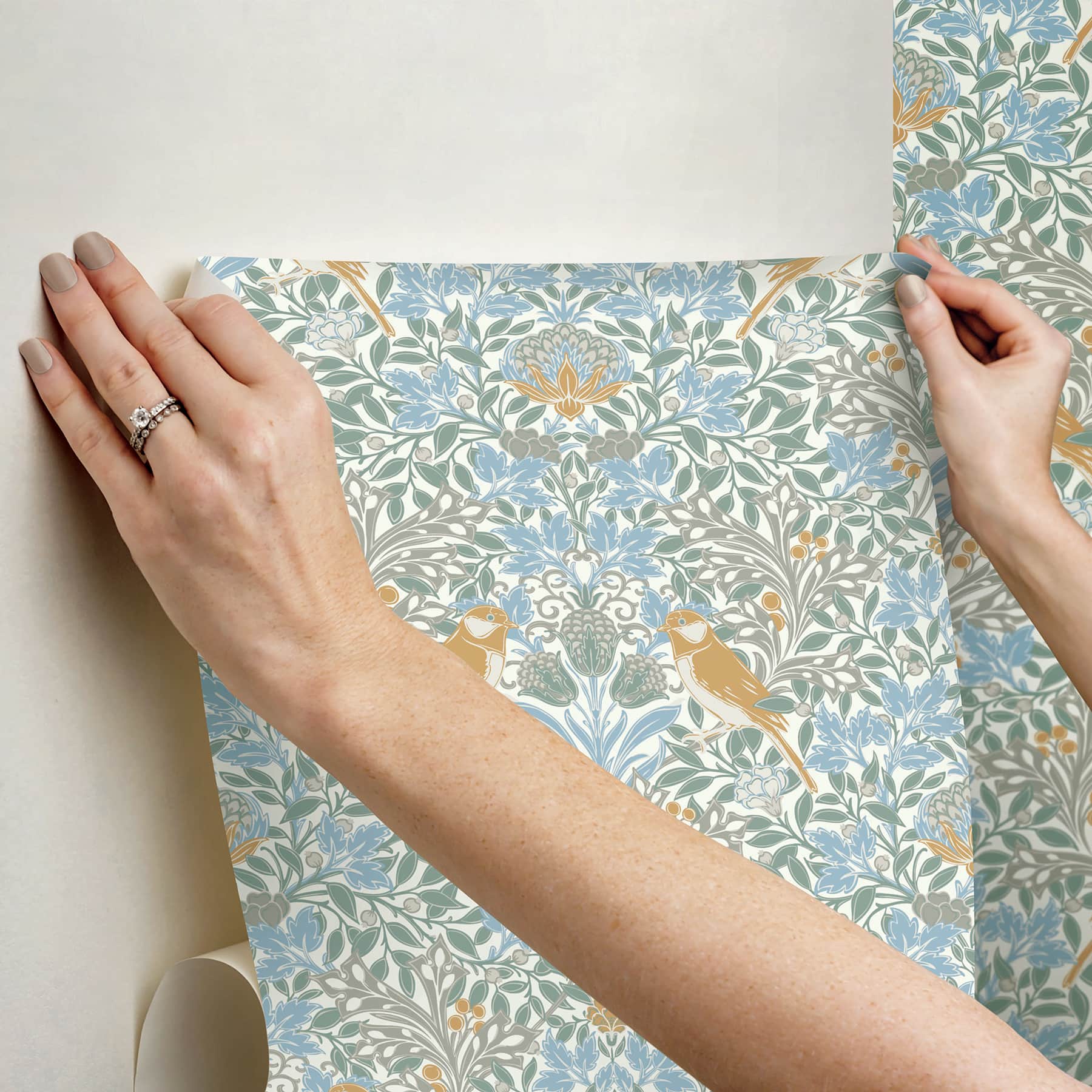 RoomMates Garden Aviary Peel & Stick Wallpaper