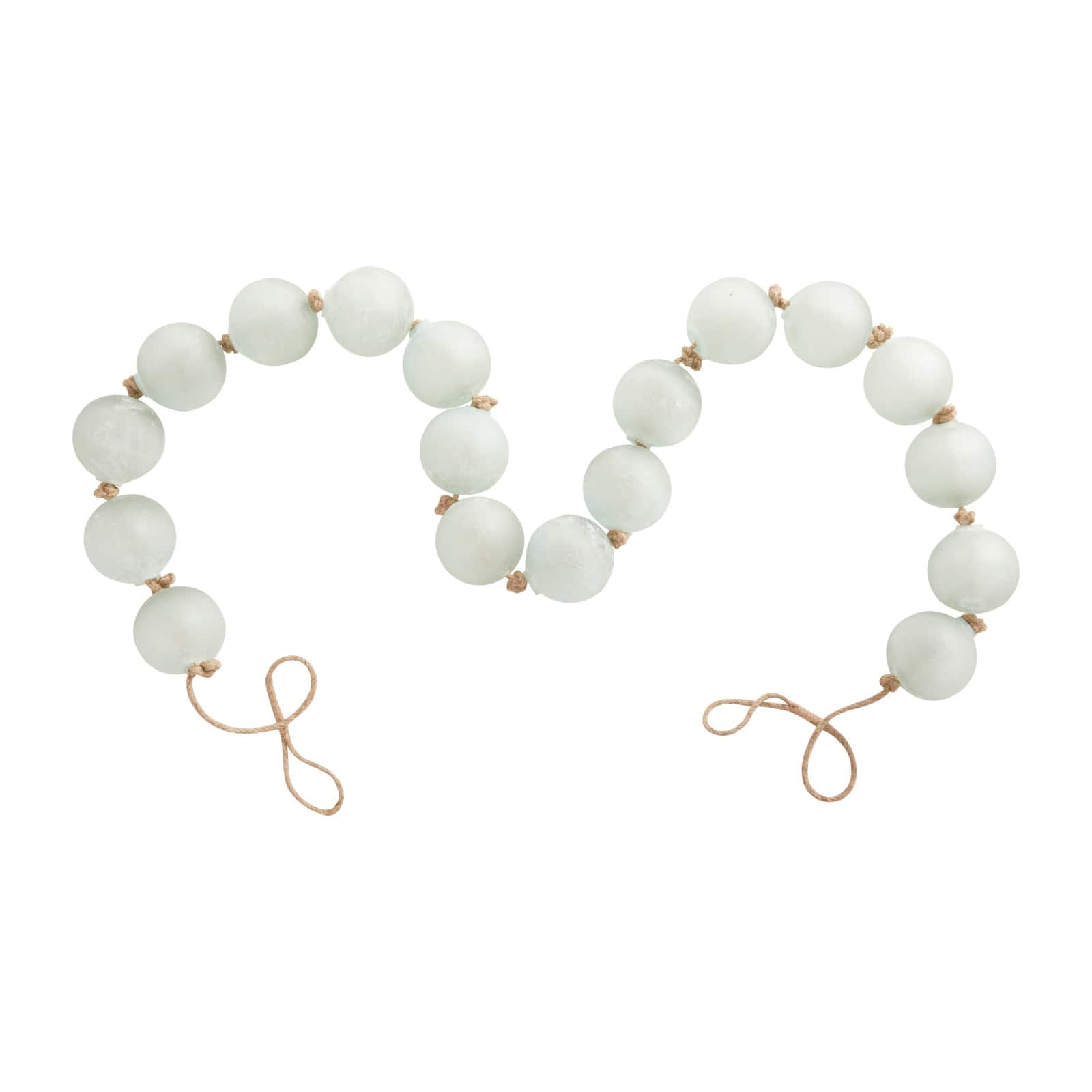 8ft. Extra Long Handmade Glass Beaded Garland with Tassels