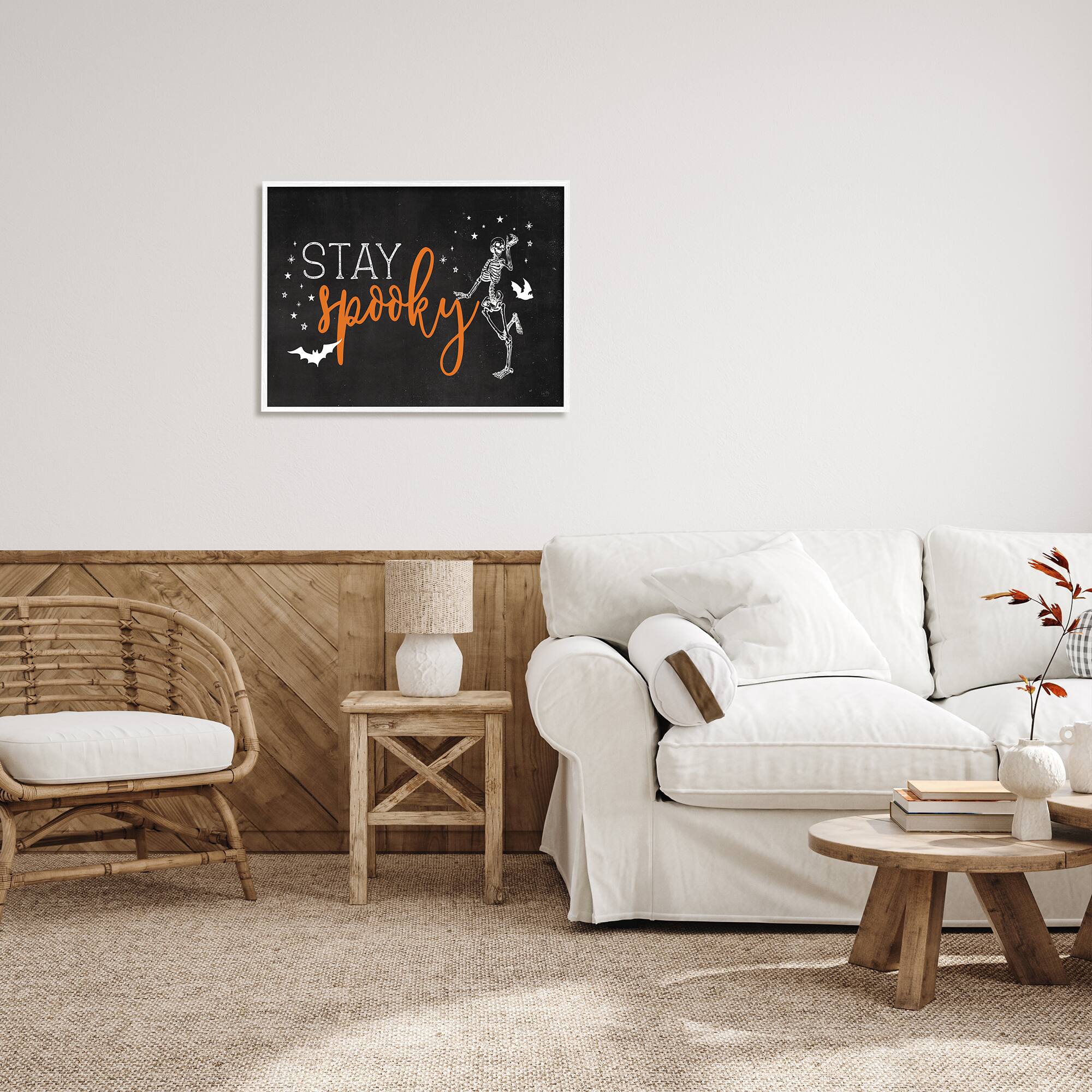 Stupell Industries Stay Spooky Skeleton Framed Giclee Art