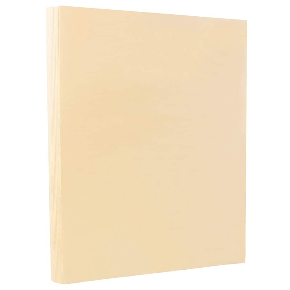 JAM Paper 8.5'' x 11'' 67lb. Vellum Bristol Cardstock, 50 Sheets