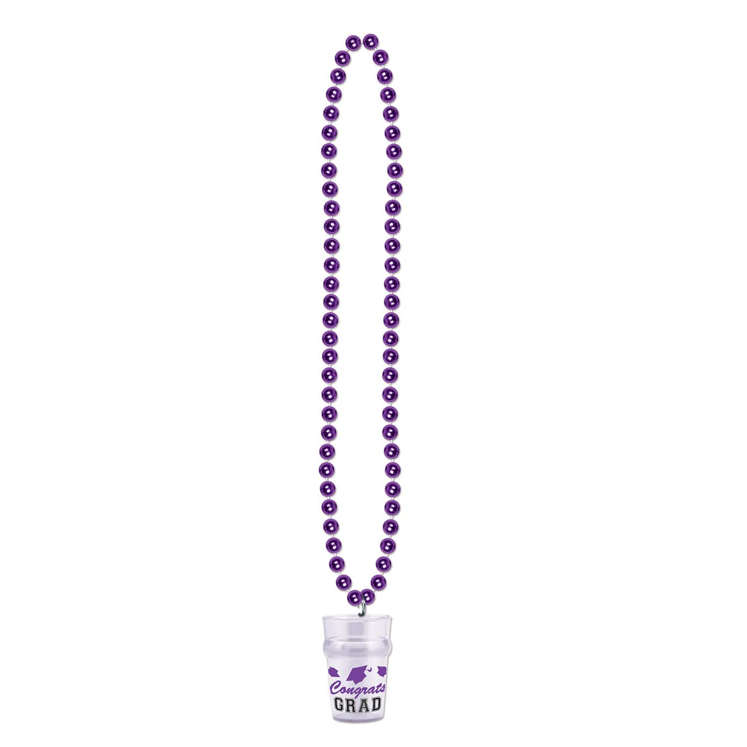 Beistle Grad Beads with Glass, 3ct. in Purple | 33" | Michaels®