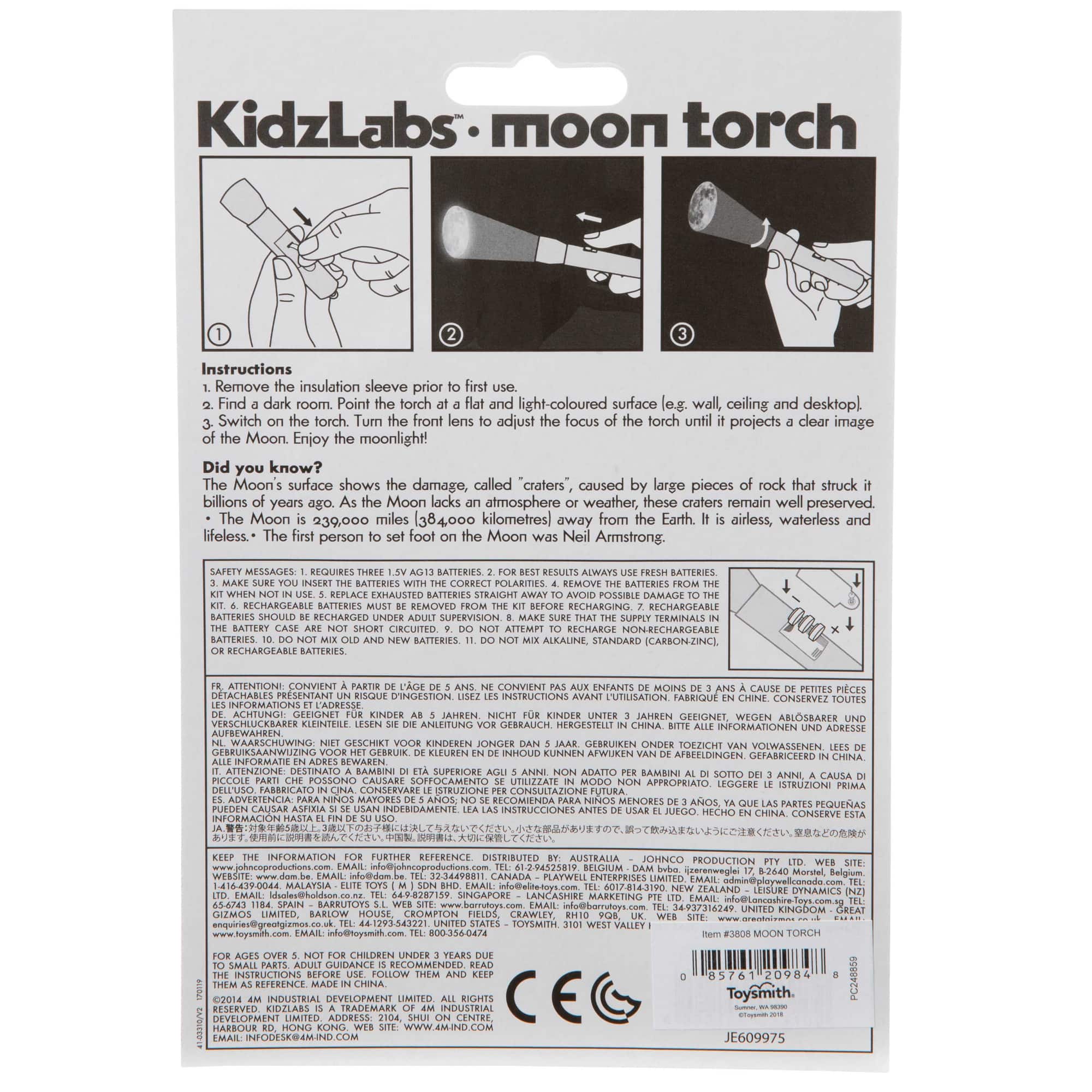 Toysmith® 4M Kidz Labs Moon Torch Kit
