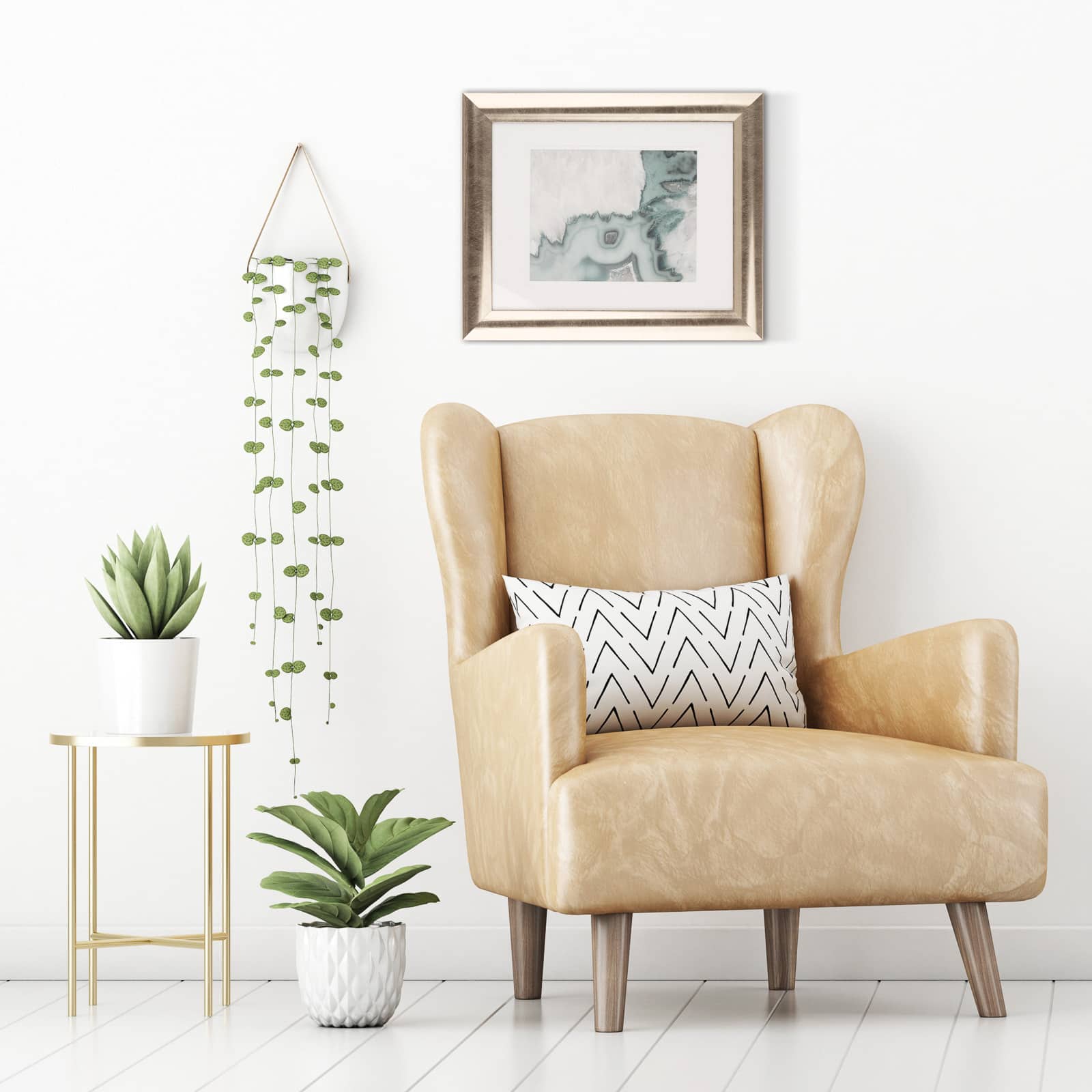 6 Pack: Metallic Gold Scooped Frame with Mat
