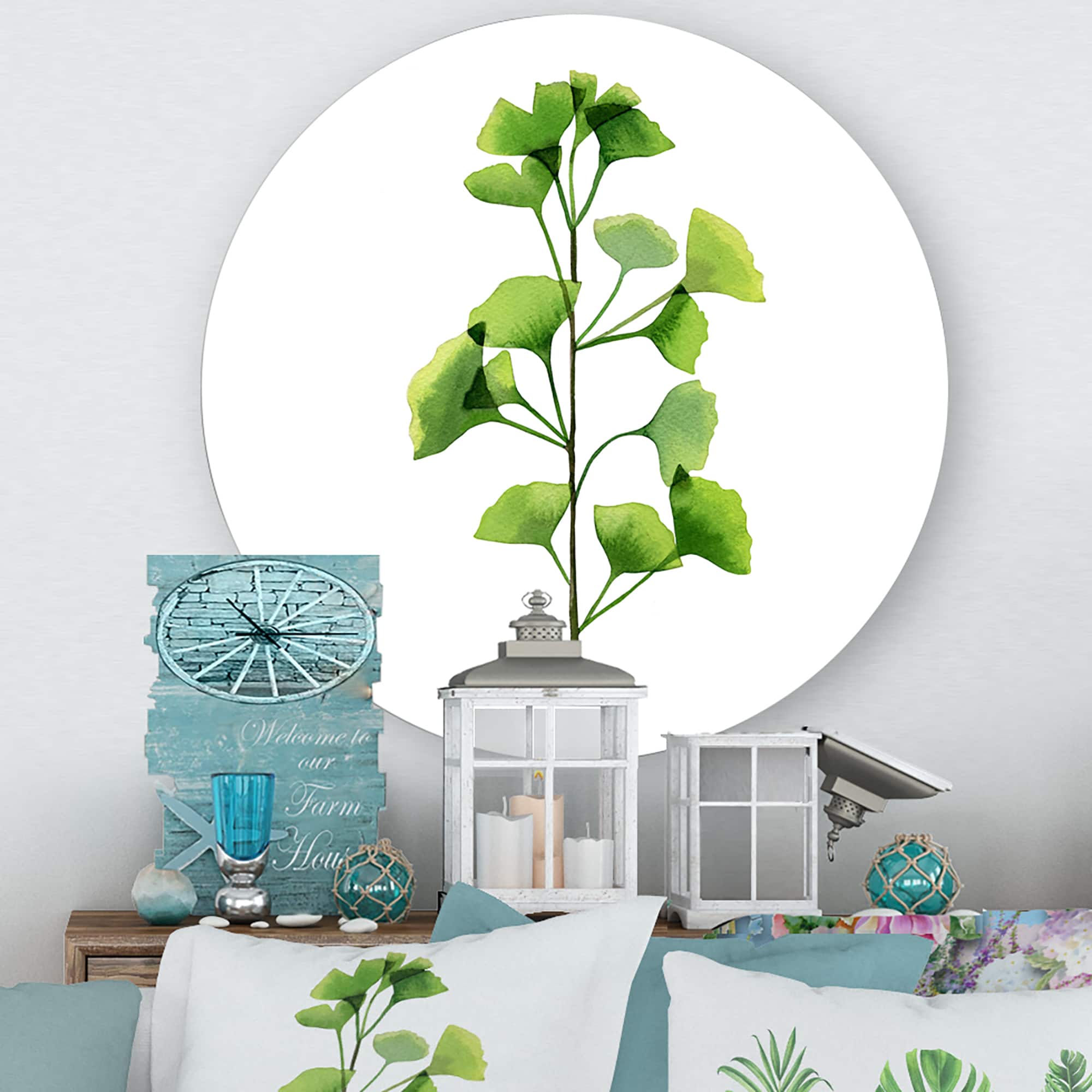 Designart - Green Field Plant Foliage