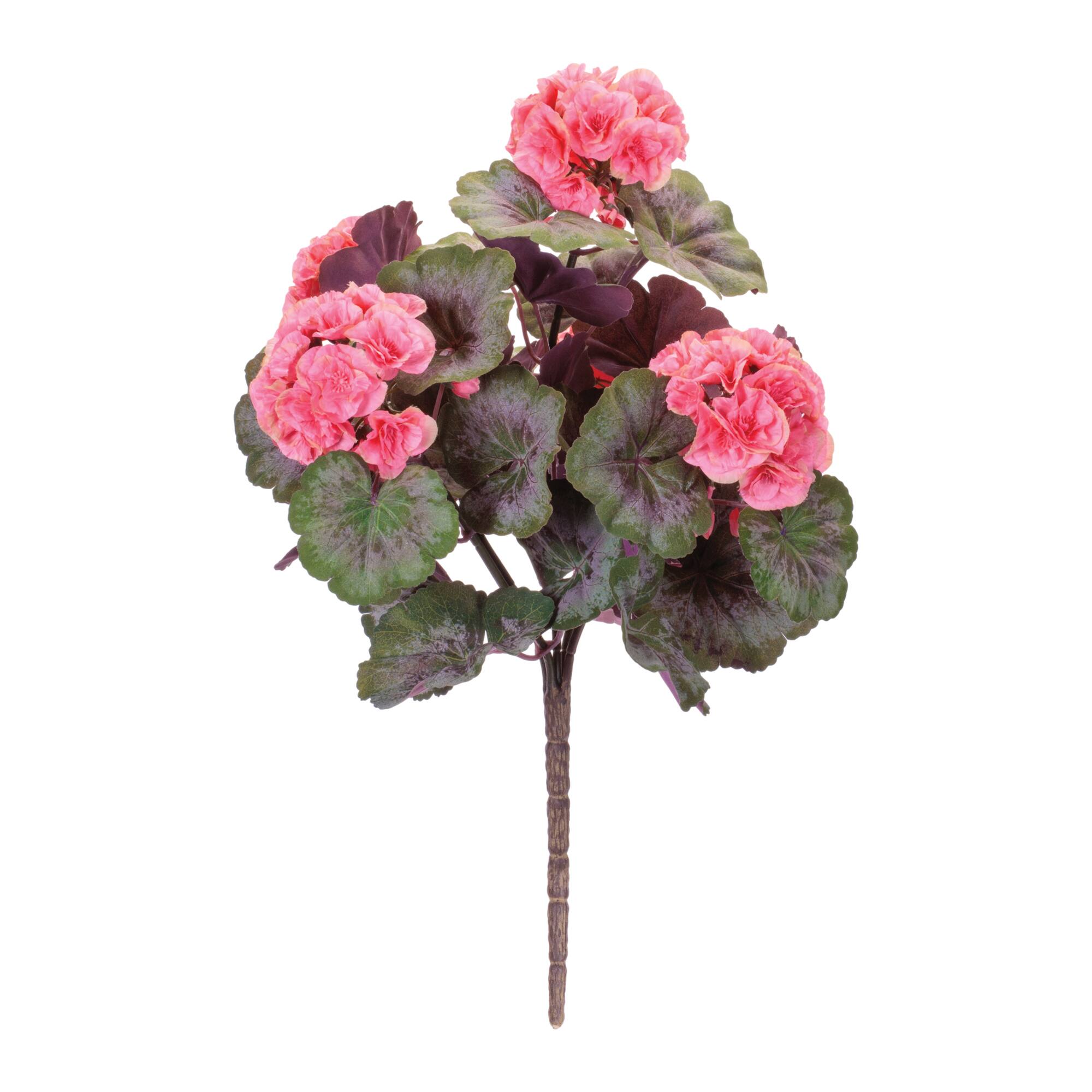 19" Geranium Floral Bushes, 2ct.