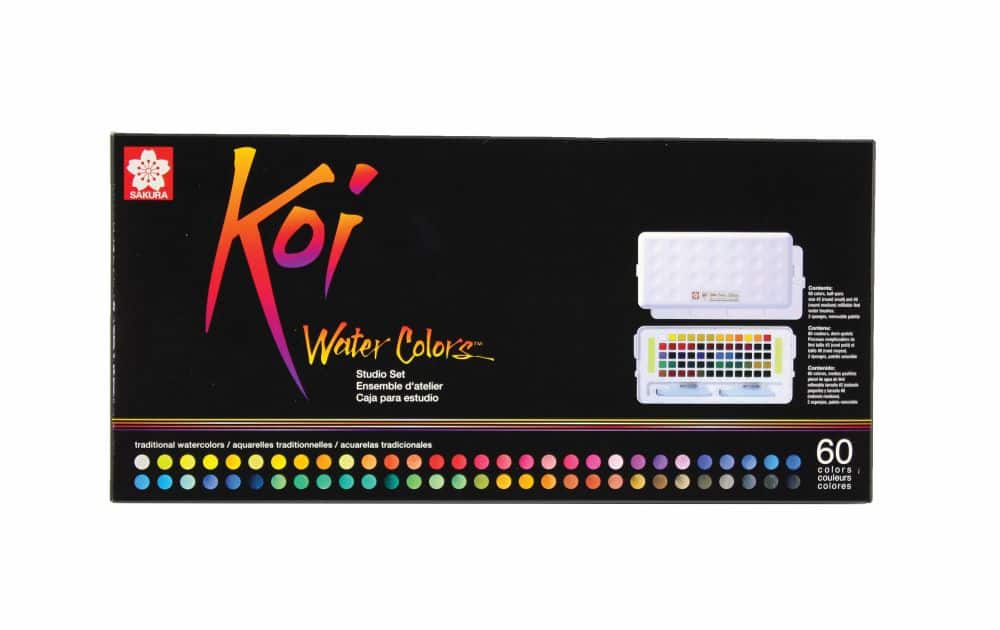 Koi® Water Colors™ 60 Color Studio Set