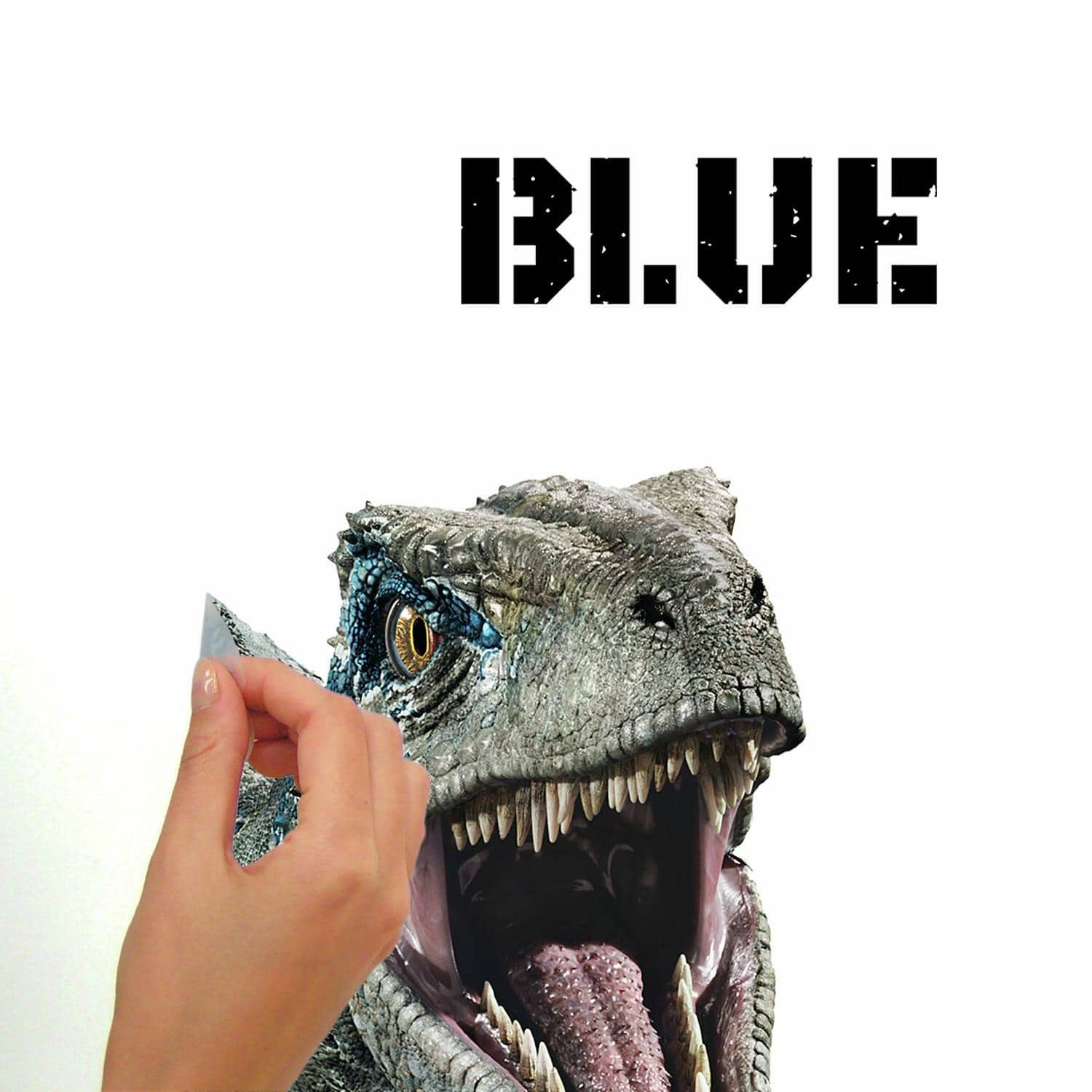 RoomMates Jurassic World: Fallen Kingdom Blue Velociraptor Giant Wall Decal