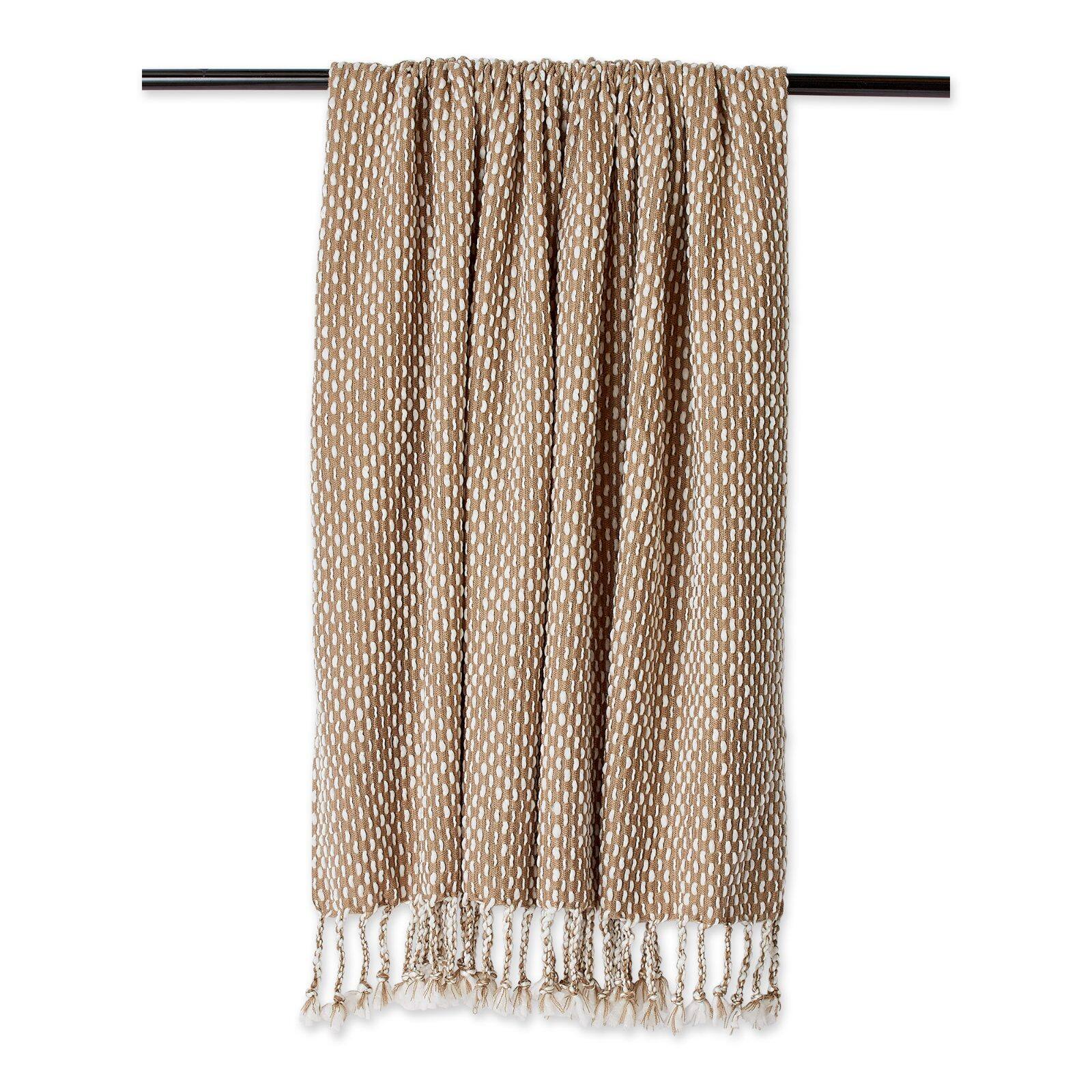 DII® Stone & White Textured Acrylic Throw