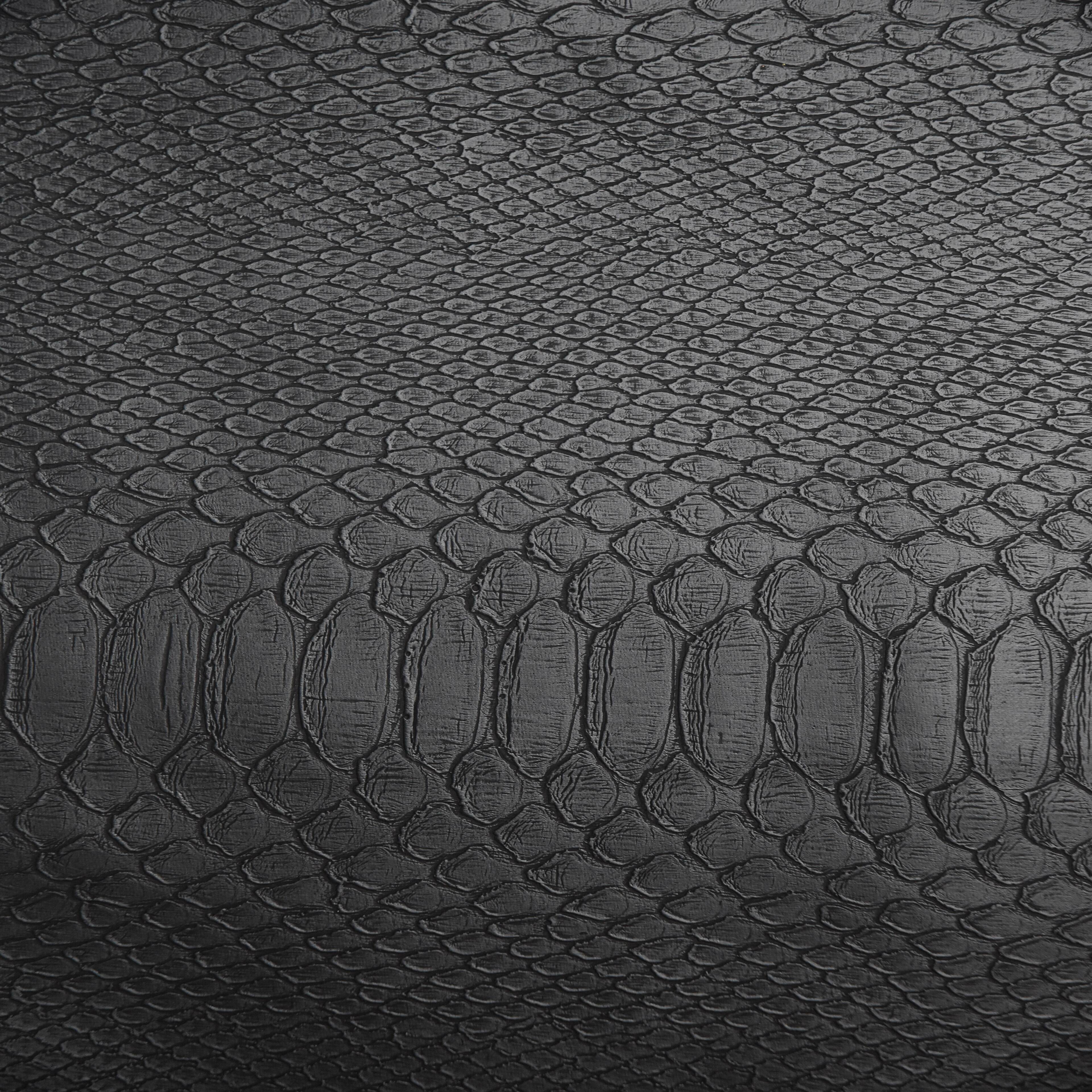 Feldman Black Reptile Faux Leather