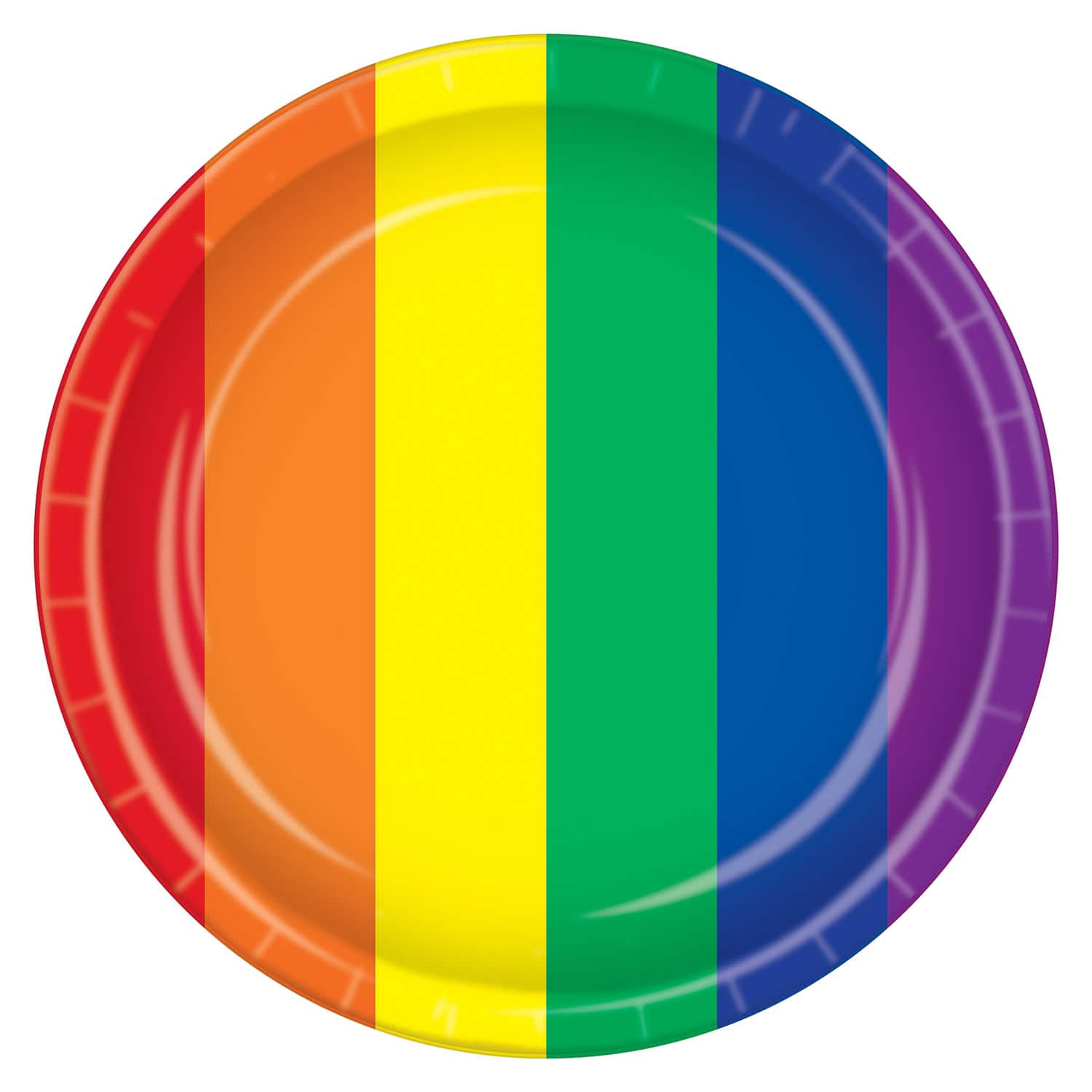 Beistle Rainbow Paper Plates