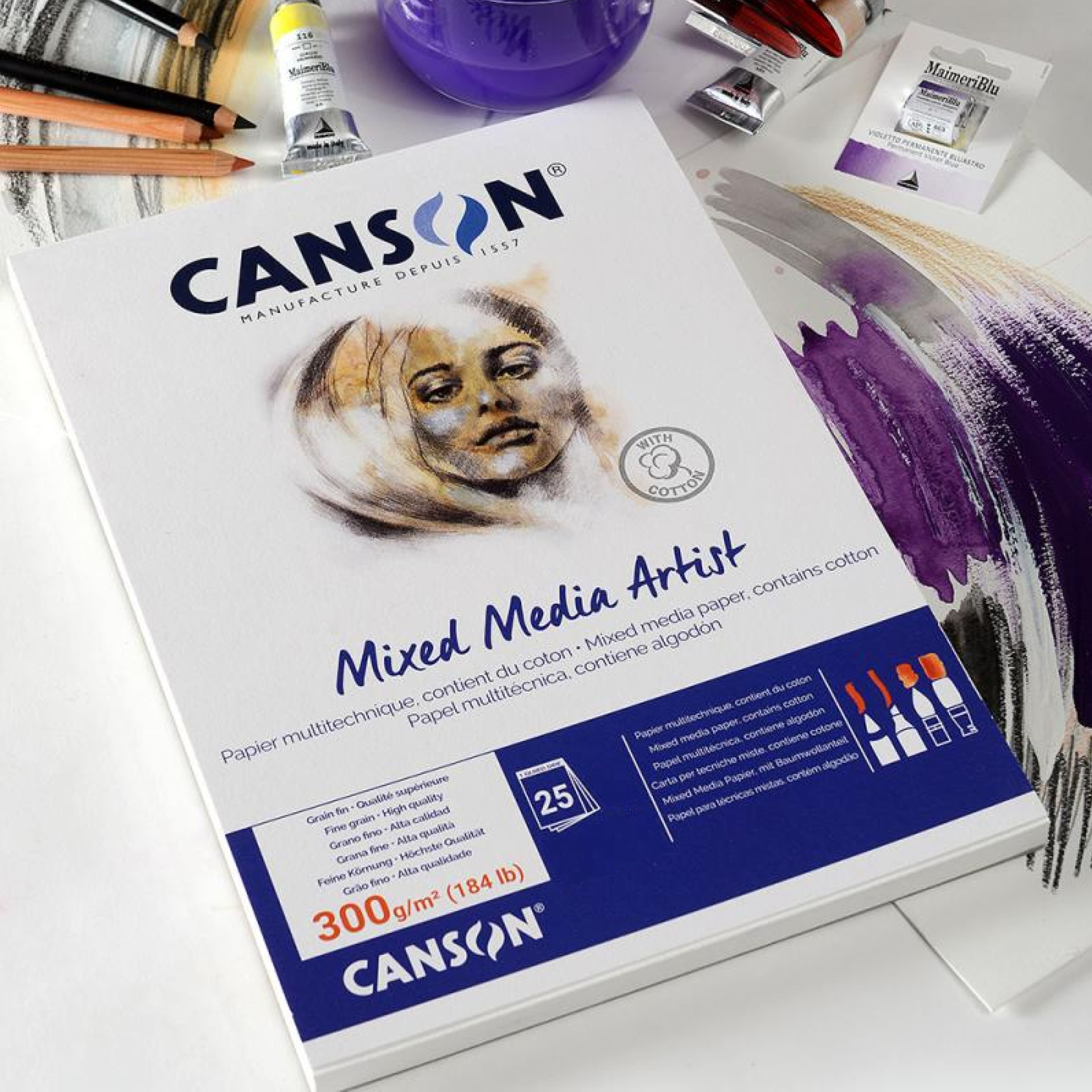 Canson® Artist Series Mixed Media Paper Pad, 11" x 14"