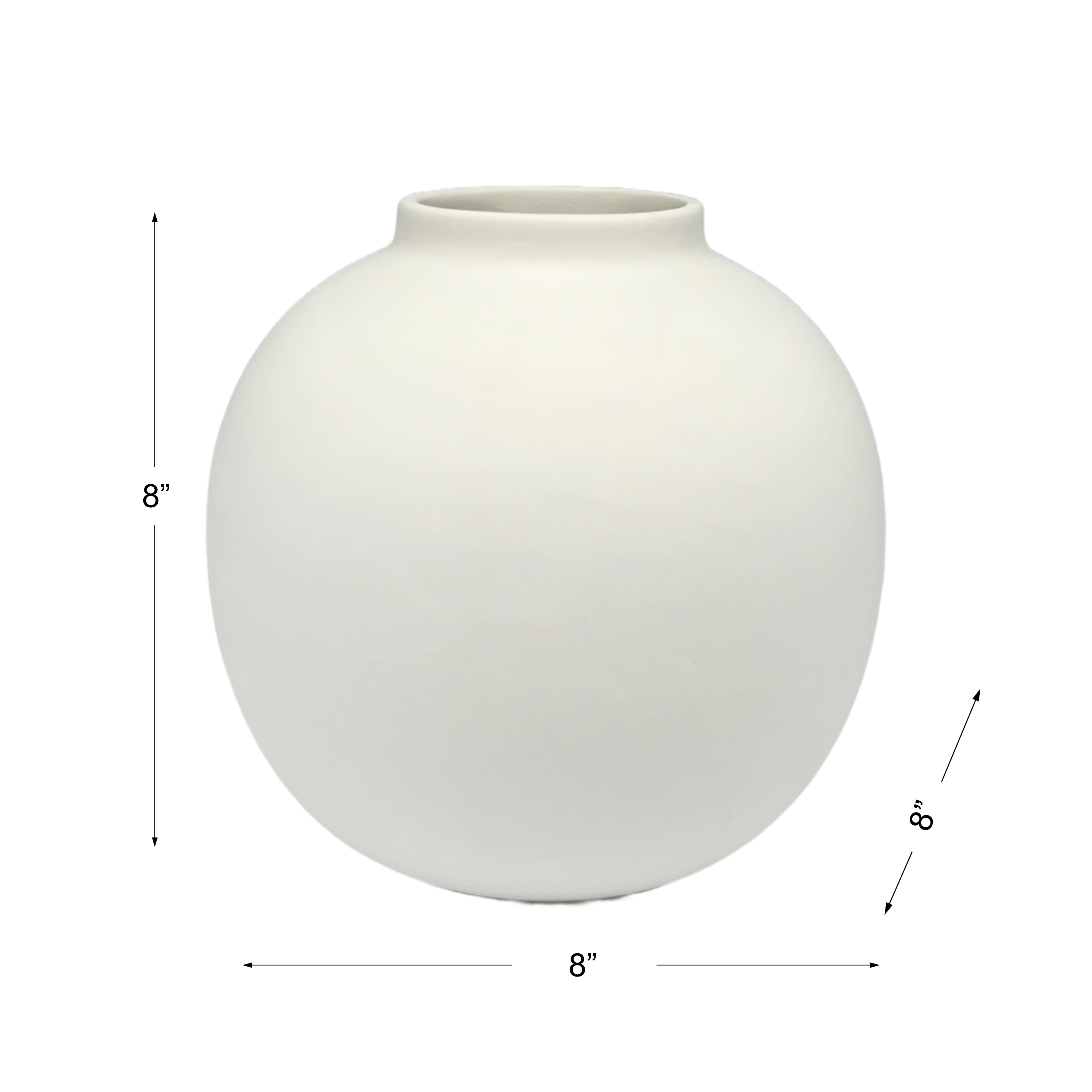 8" DIY Ceramic Round Bowl Vase by Make Market®