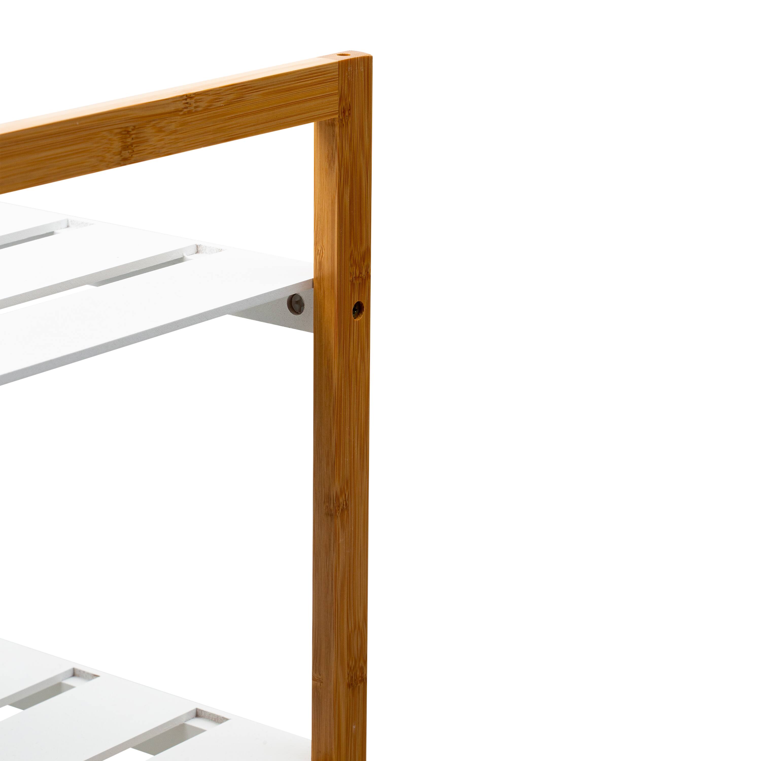 Organize It All Sonora Bamboo 2-Tier Stackable Shoe Racks, 2ct.