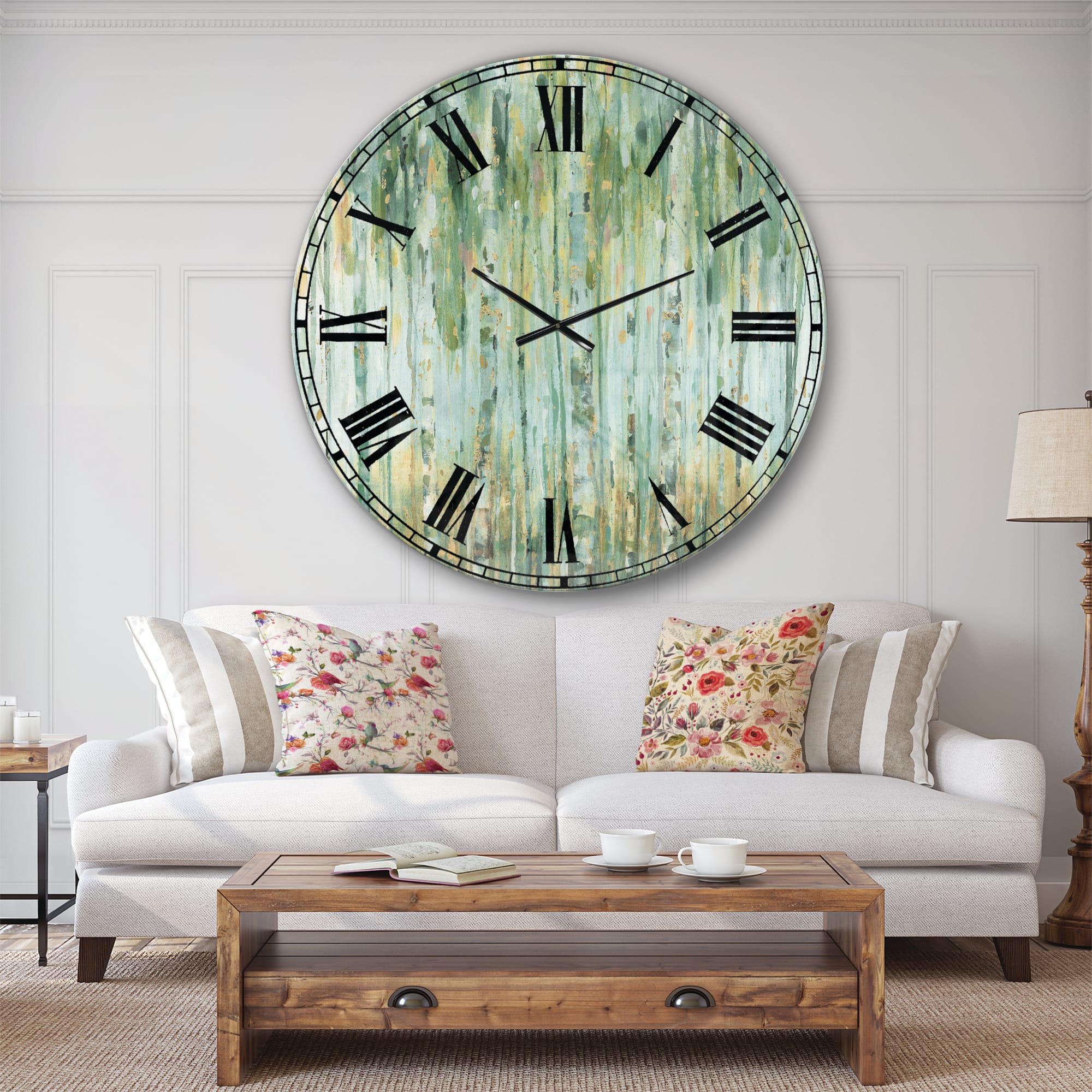 Designart 'The Birch Forest Ii Traditional Wall Clock