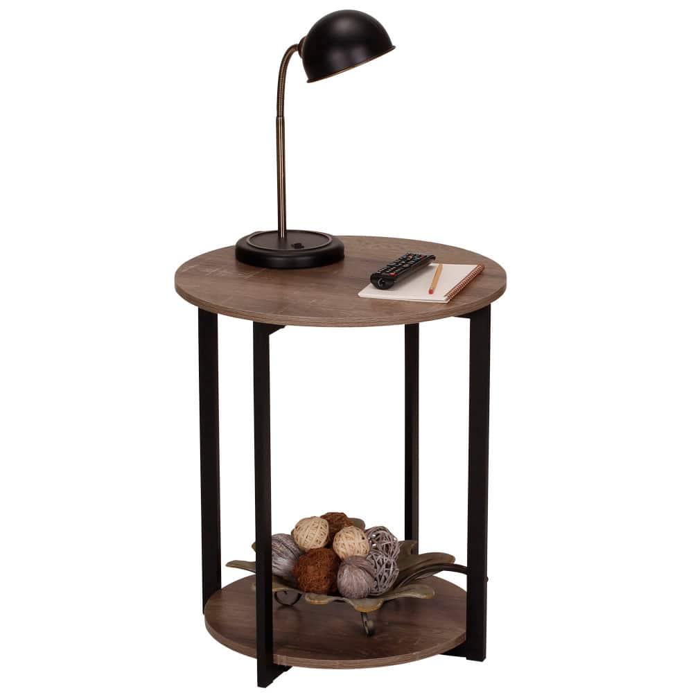 Household Essentials Jamestown 24" Round End Table