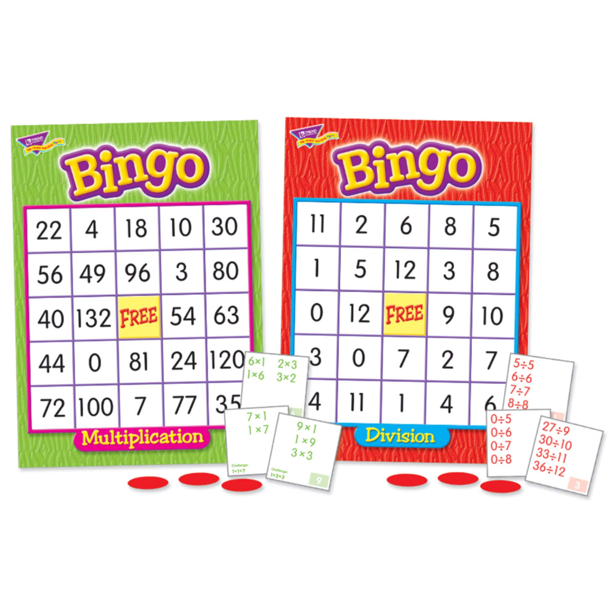 Trend Enterprises® Multiplication & Division Bingo Game