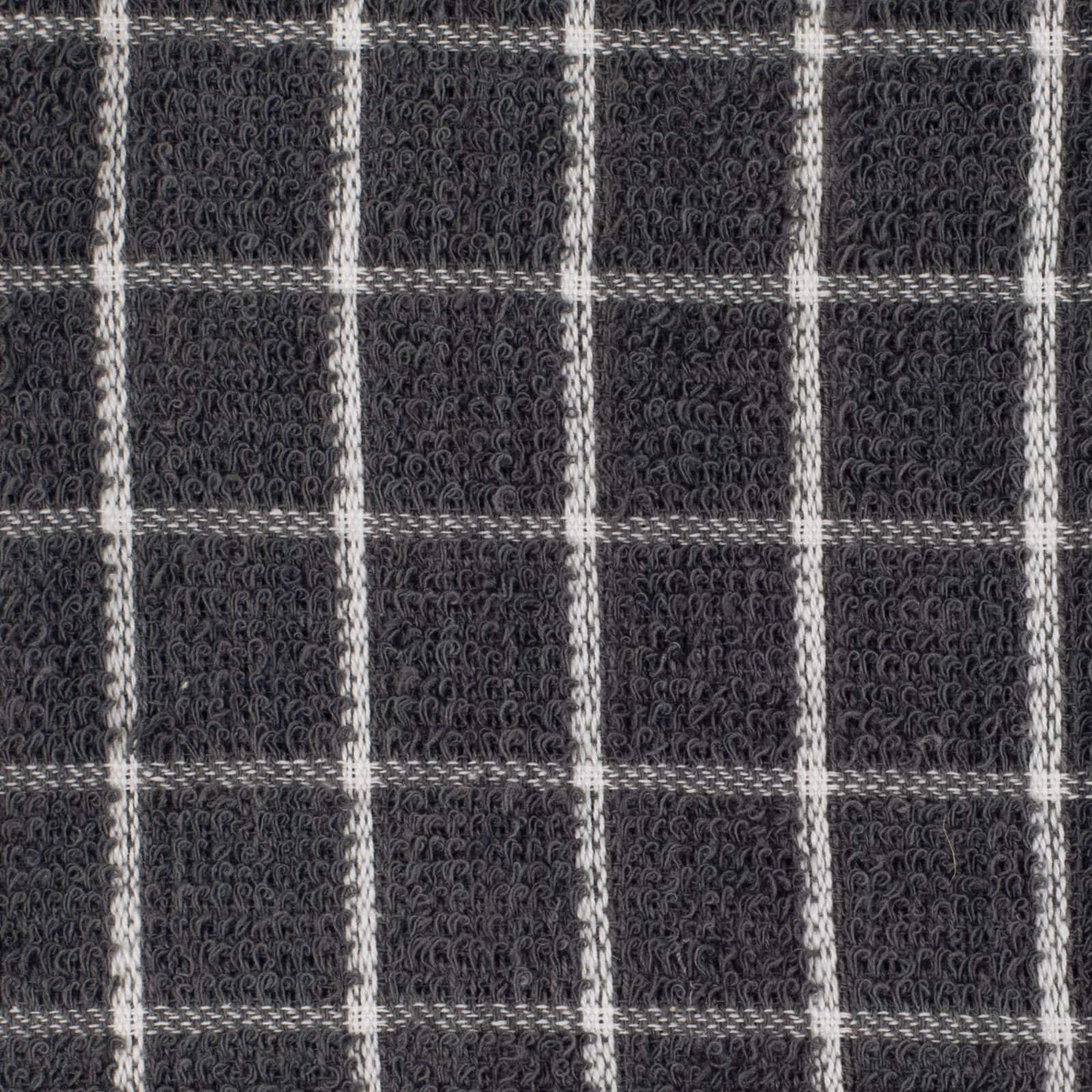 DII® Gray Combo Windowpane Dishcloths, 6ct.
