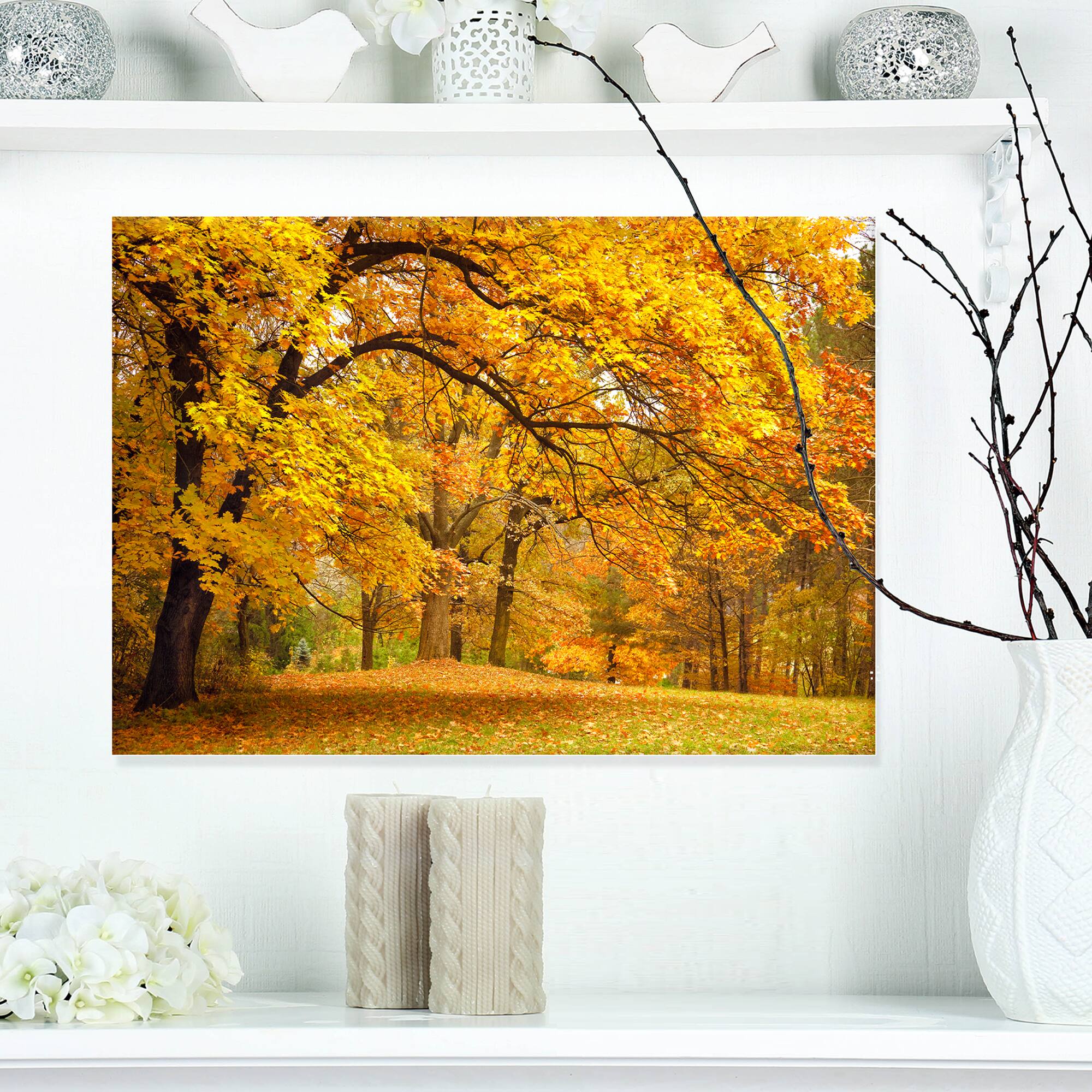 Designart - Golden Autumn Forest