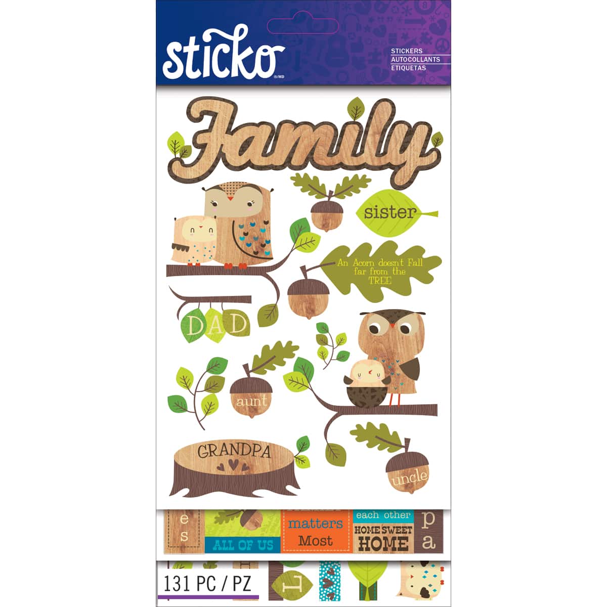 Sticko® Family Themed Flip Stickers Pack