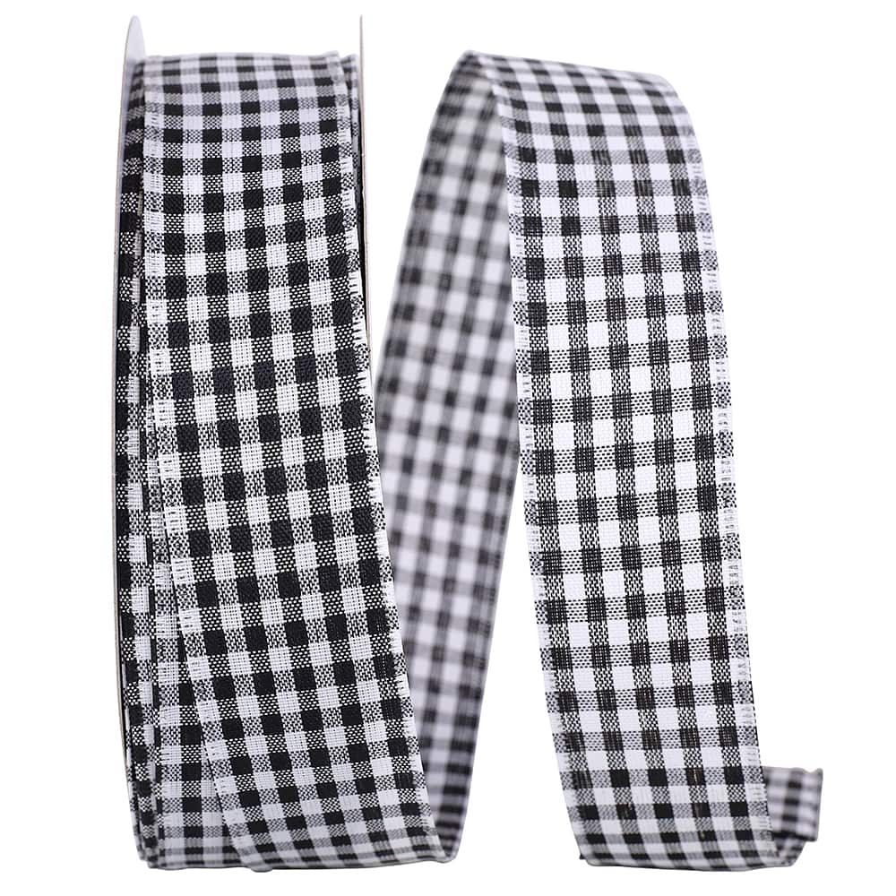 Reliant 1.5" x 50yd. Great Gingham Wired Ribbon