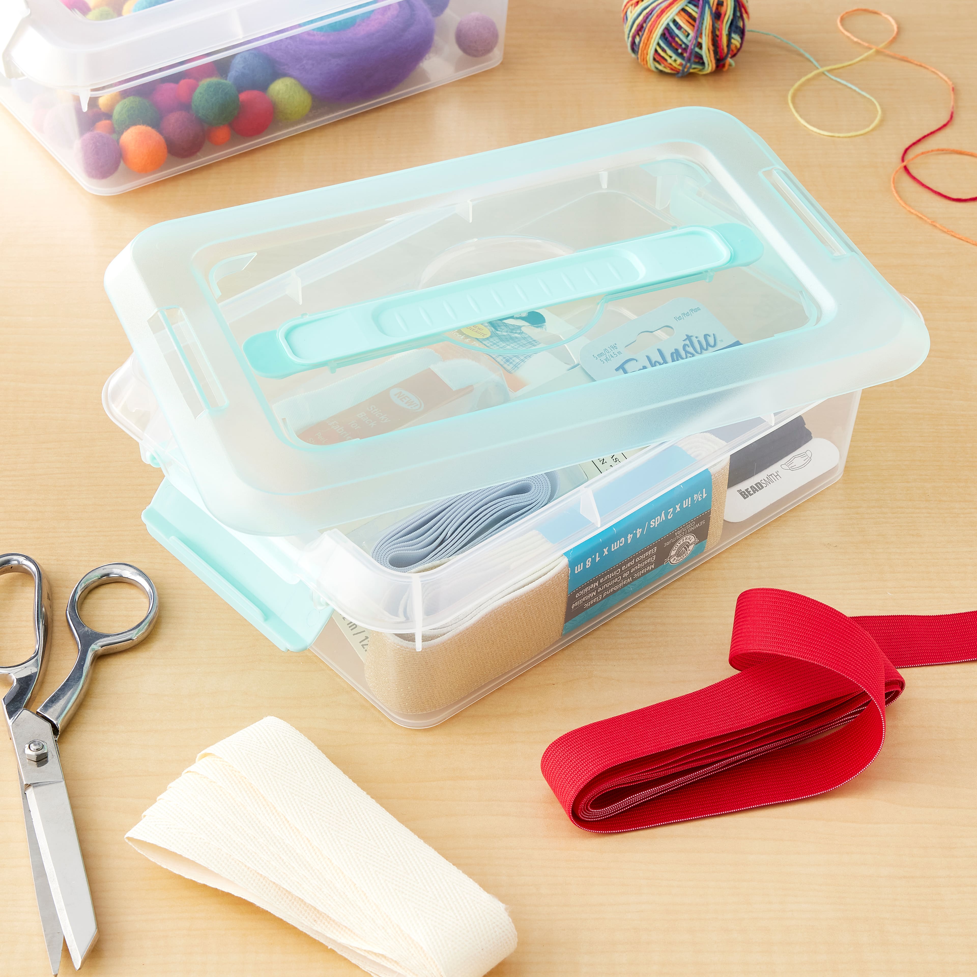 6 Pack: 3.4qt. Storage Bin with Lid by Simply Tidy™