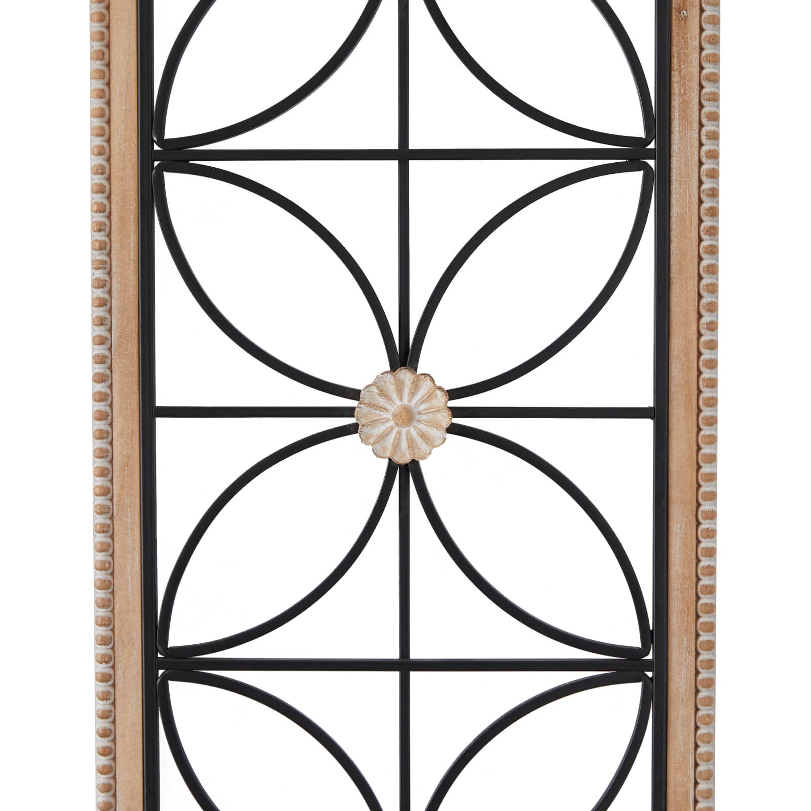 Black Metal Farmhouse Wall Decor, 15" x 1" x 50"