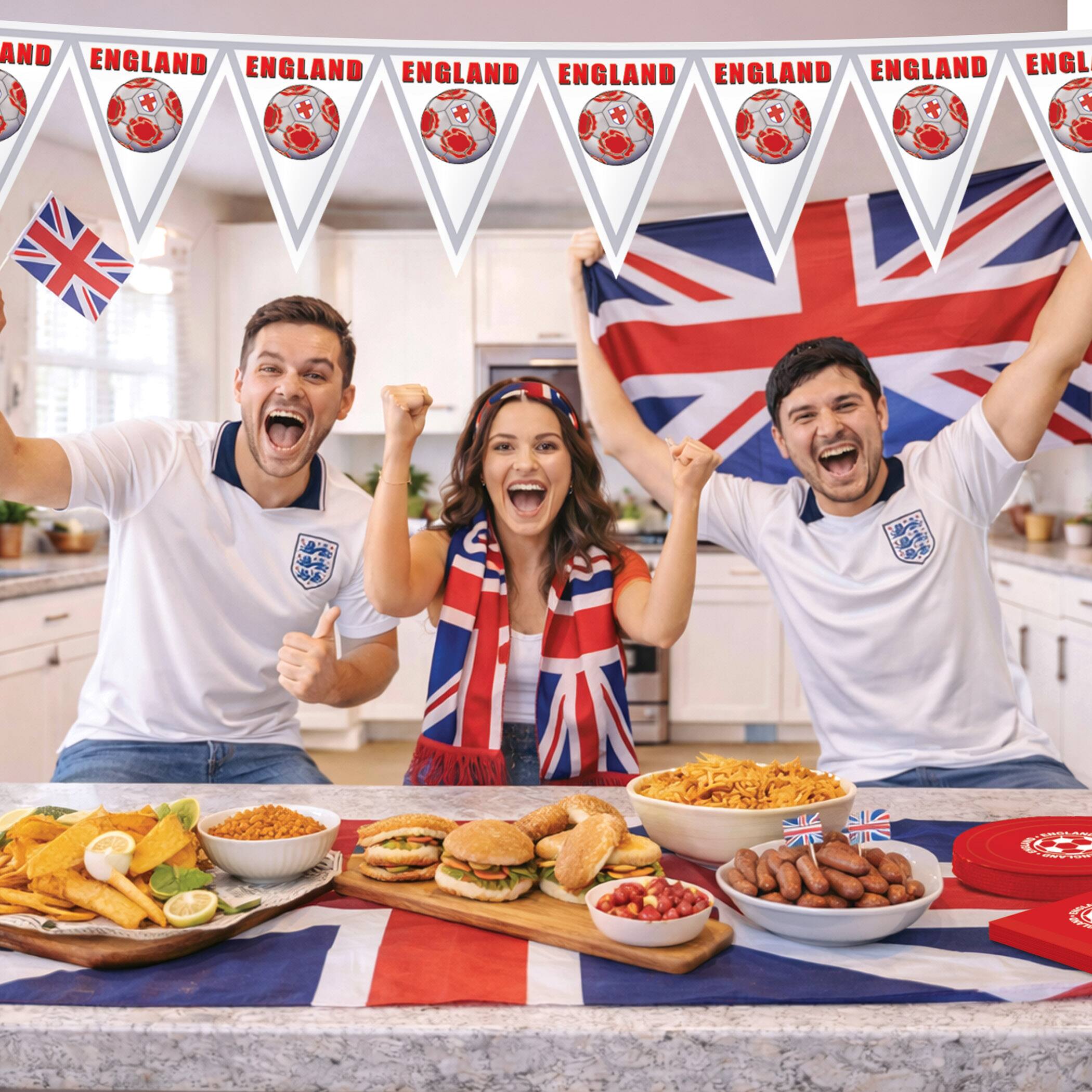 11" x 6.5ft. England Soccer Pennant Banner