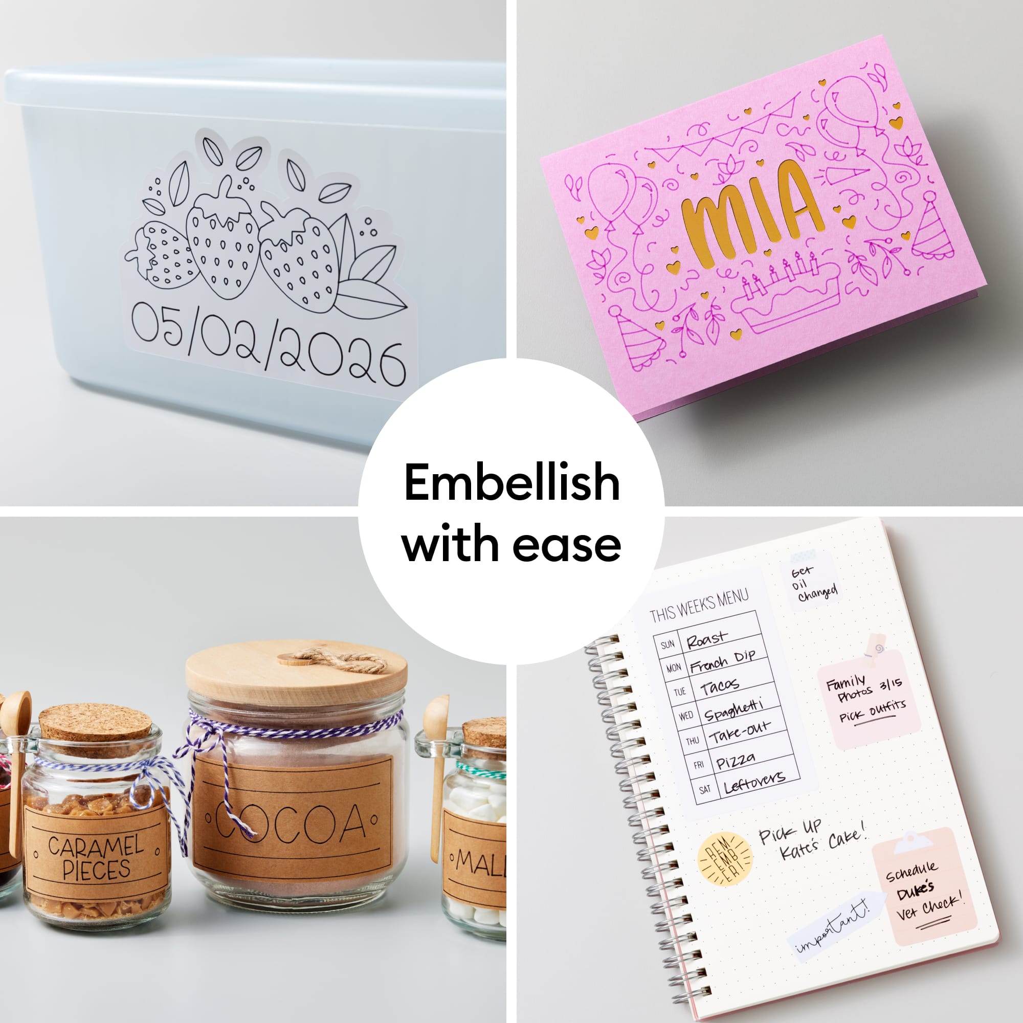 Cricut® 1.0mm Gold, Silver & Copper Permanent Metallic Marker Set + Adapter