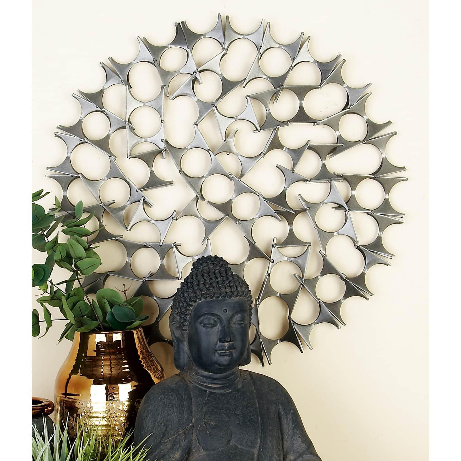 Silver Decorative Circle Wall Accent Set 3ct.