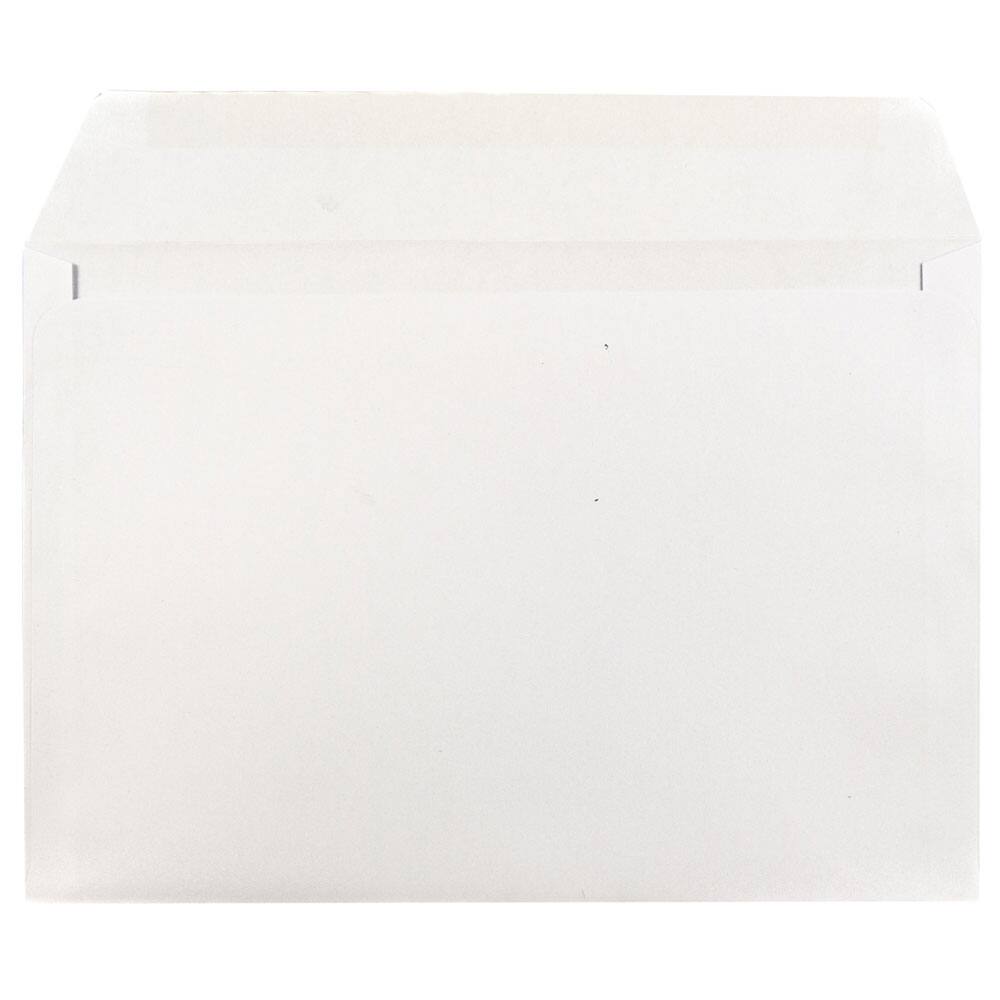 JAM Paper 6.5" x 9.5" White Booklet Commercial Envelopes