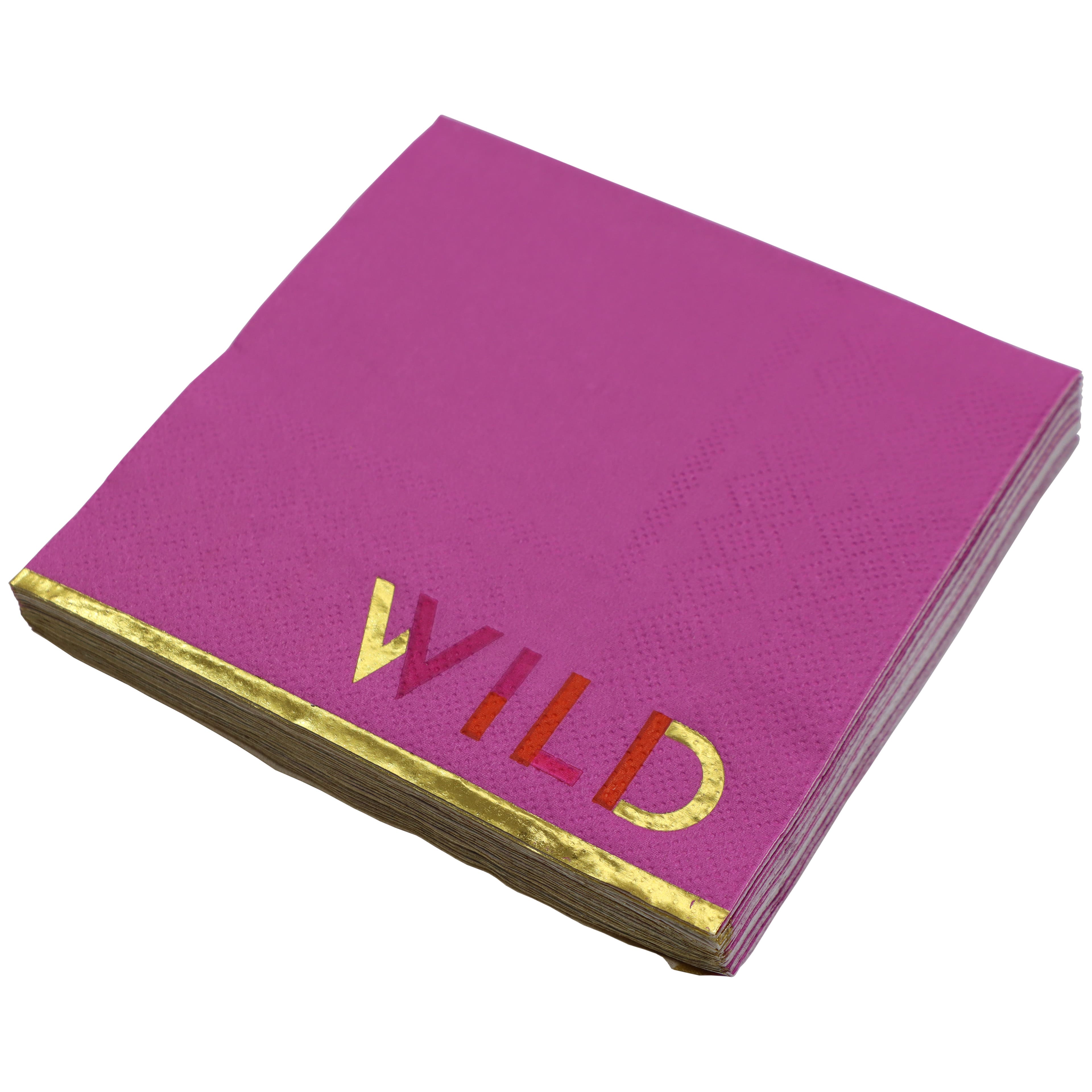 Pink Jungle Wild Paper Beverage Napkins, 20ct. by Celebrate It™
