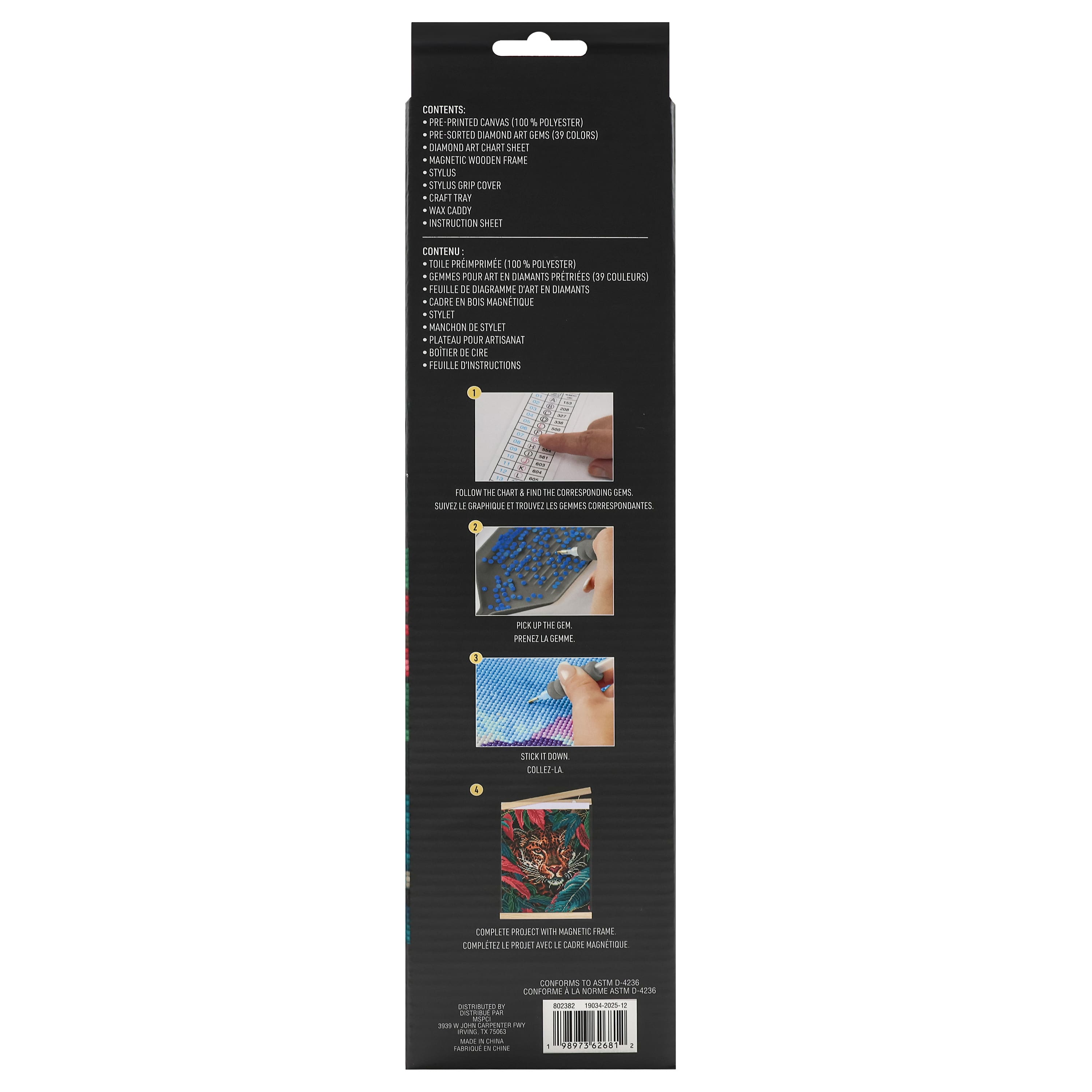 11" x 14" Leopard Diamond Art Kit by Make Market®