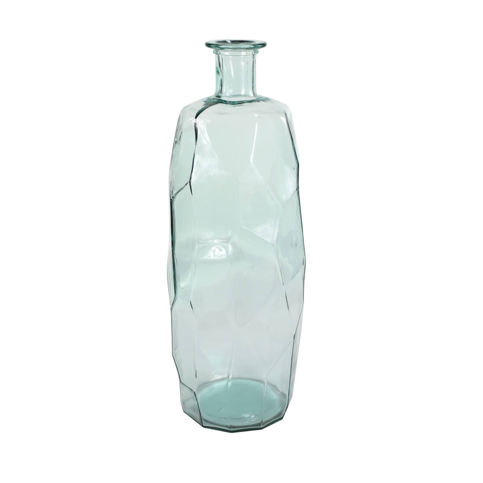29" Clear Glass Contemporary Vase