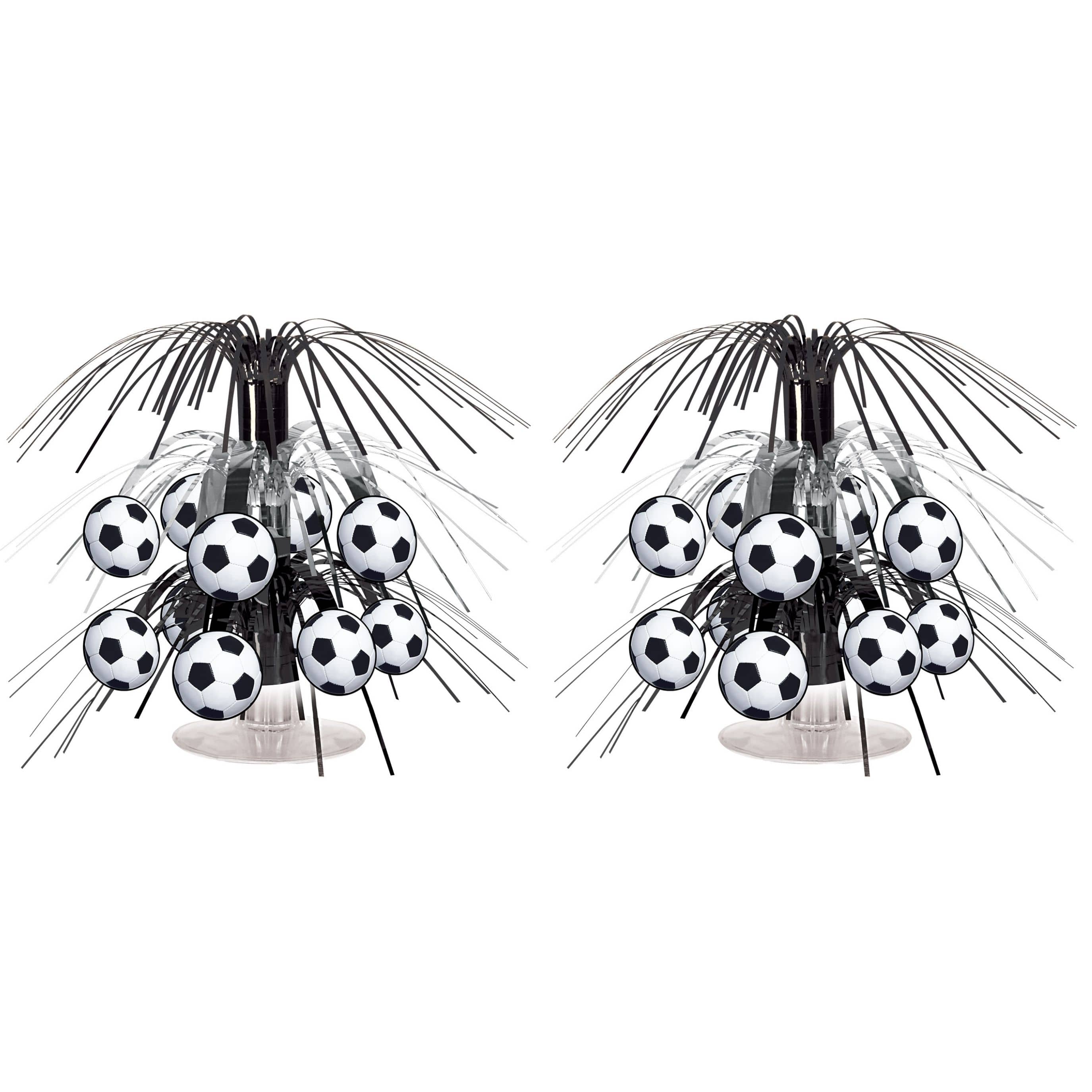 7.5" Mini Soccer Ball Cascade Centerpieces, 2ct.