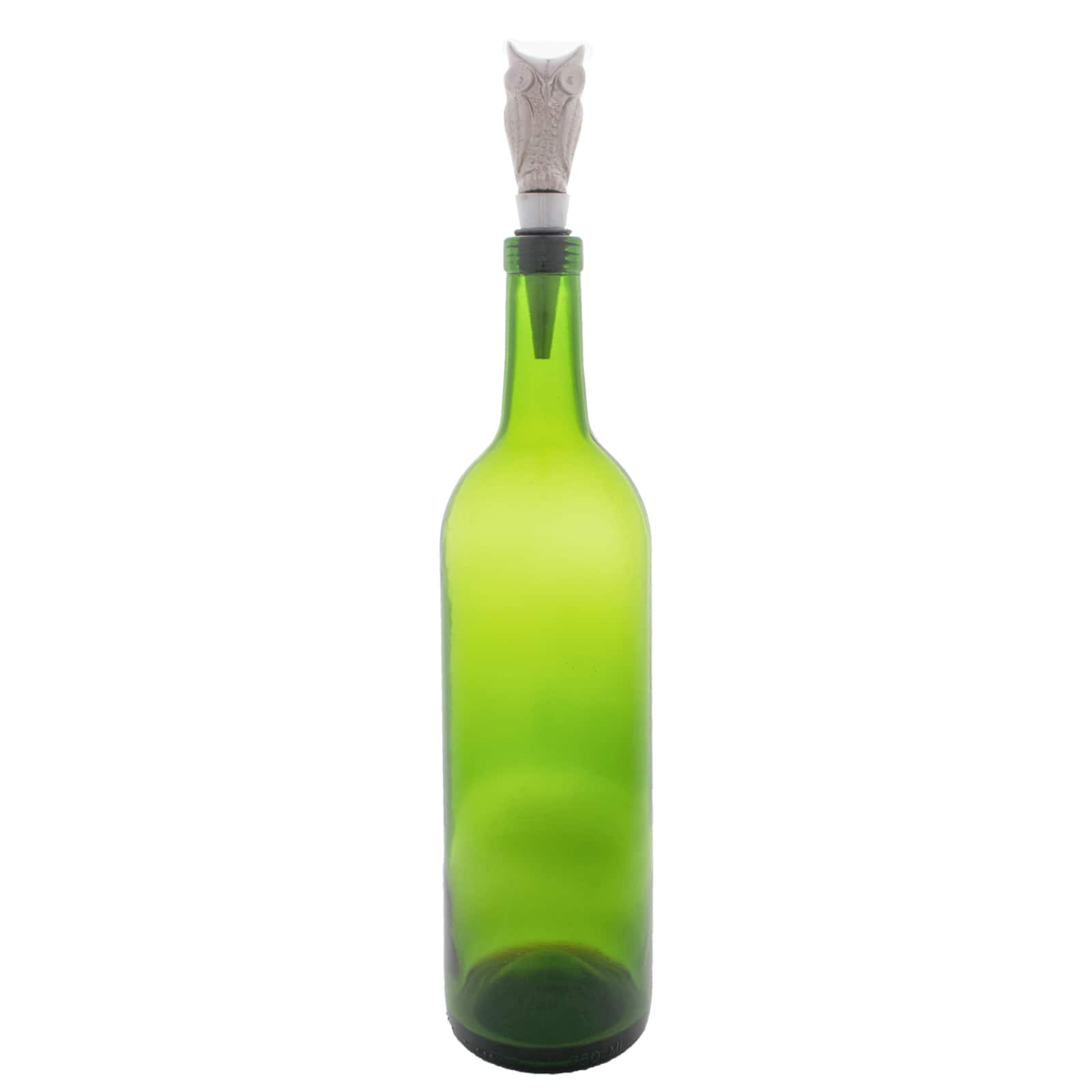 Silver Owl Bottle Stopper Set