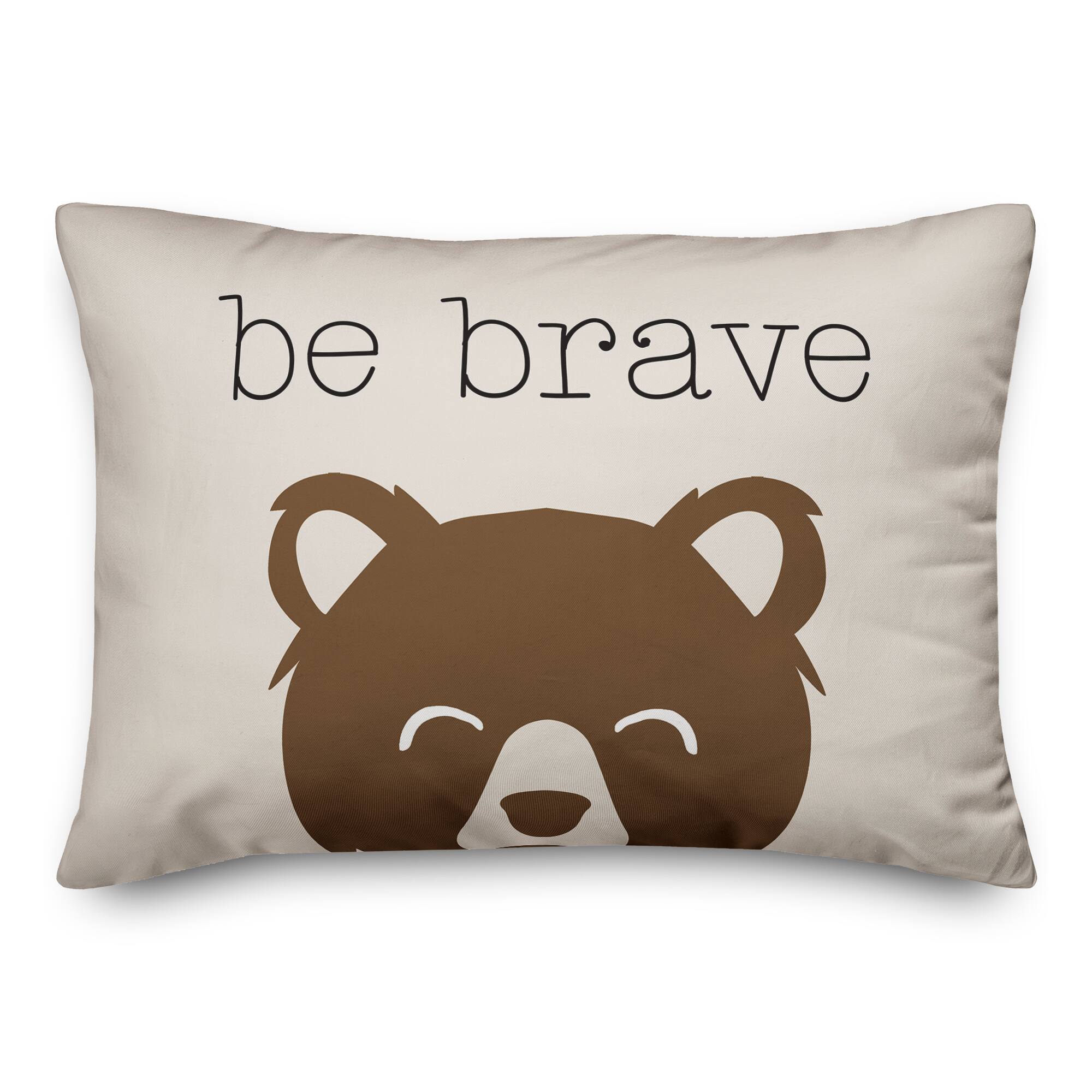 Be Brave Indoor & Outdoor Throw Pillow