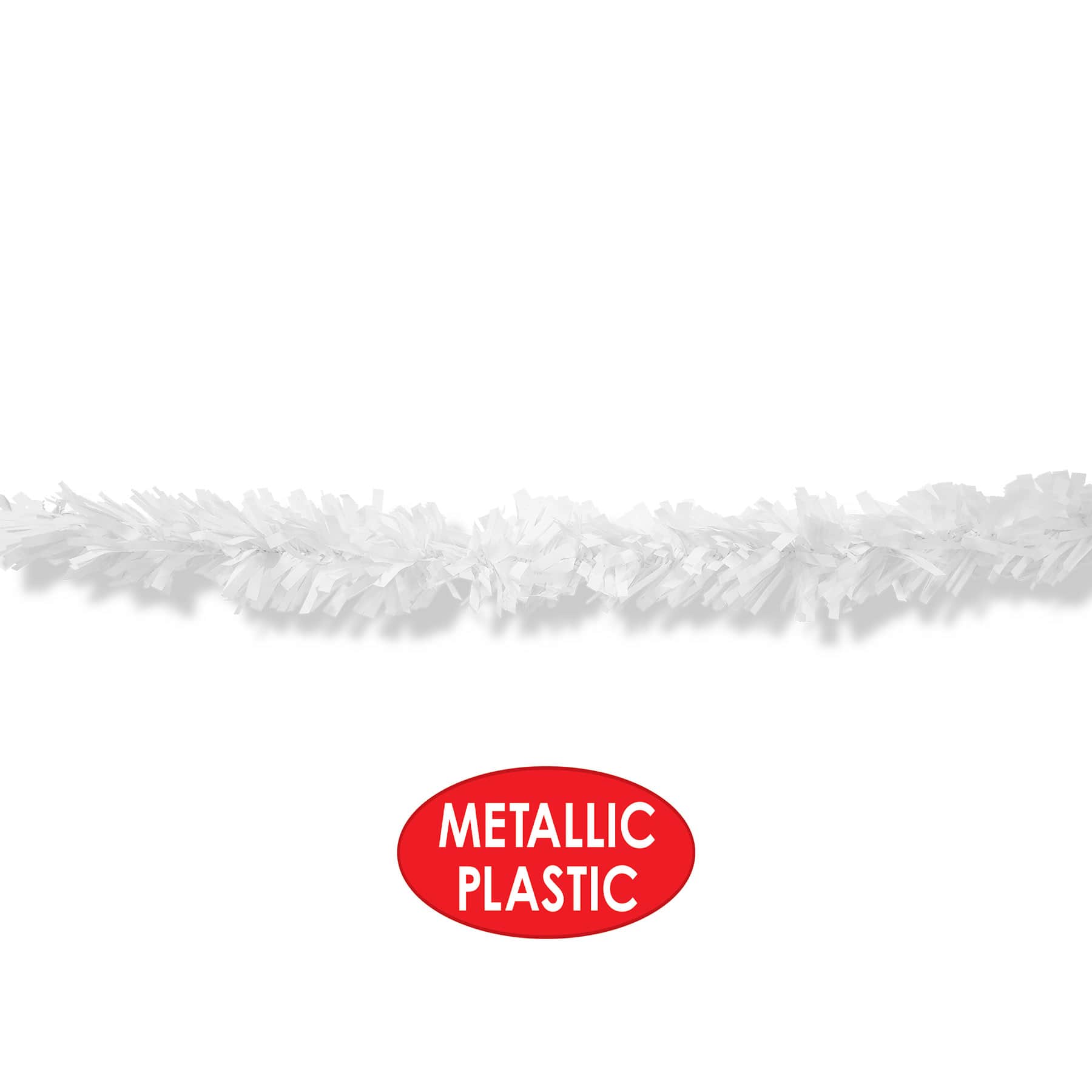 Beistle 15ft. White 6-Ply Metallic Festooning Garland