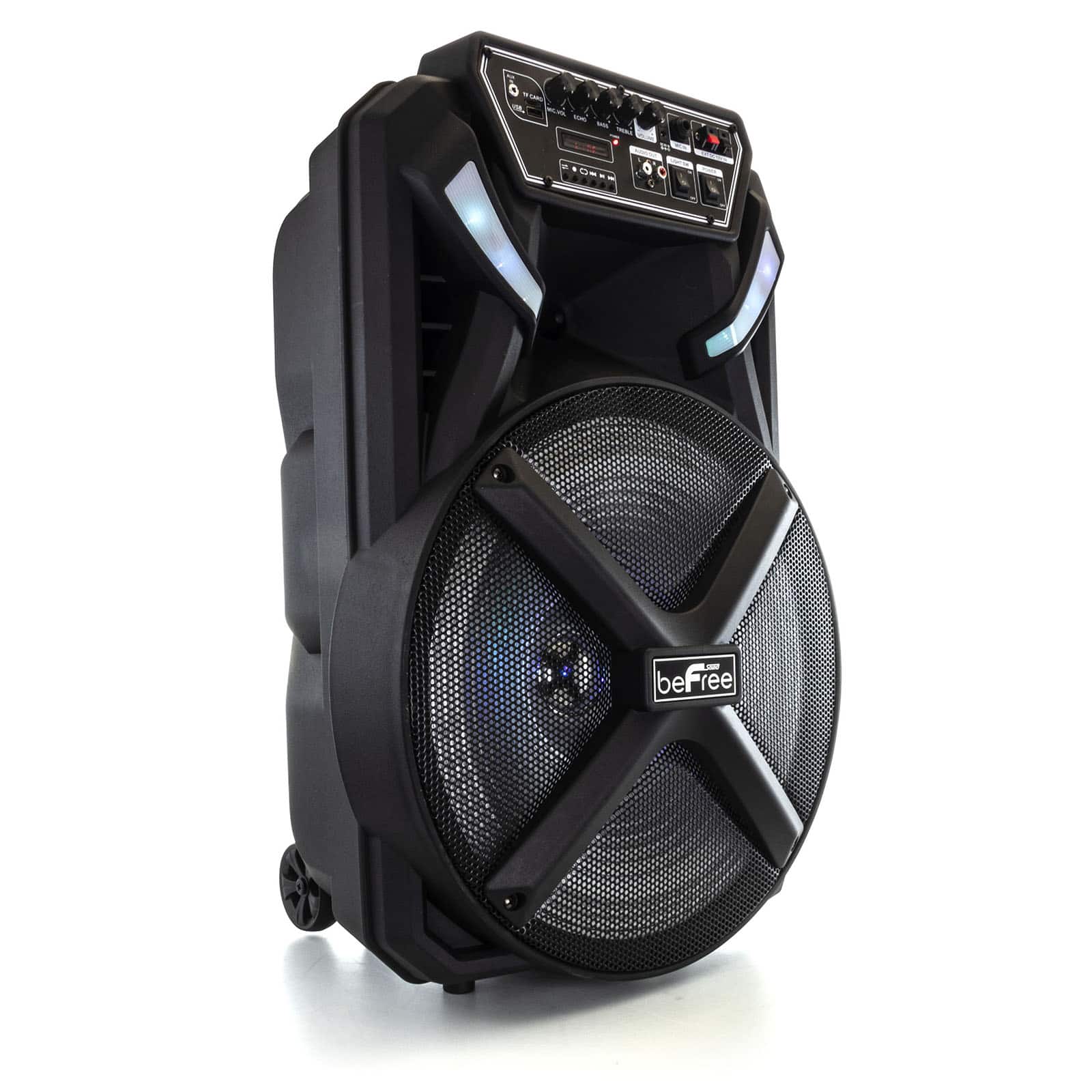 beFree Sound 15" Bluetooth Portable Rechargeable Party Speaker
