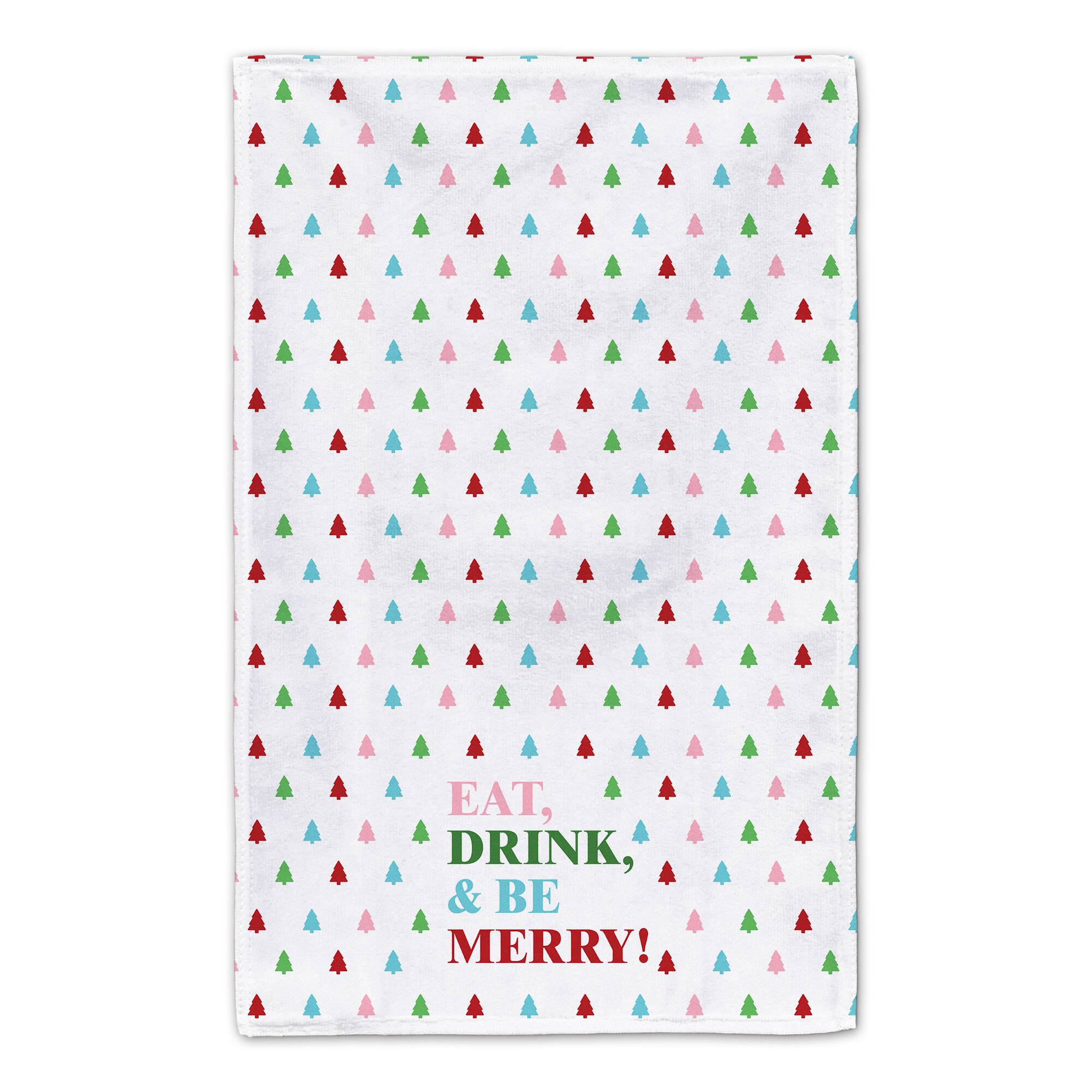 Eat Drink and Be Merry Tea Towels - Set of 2