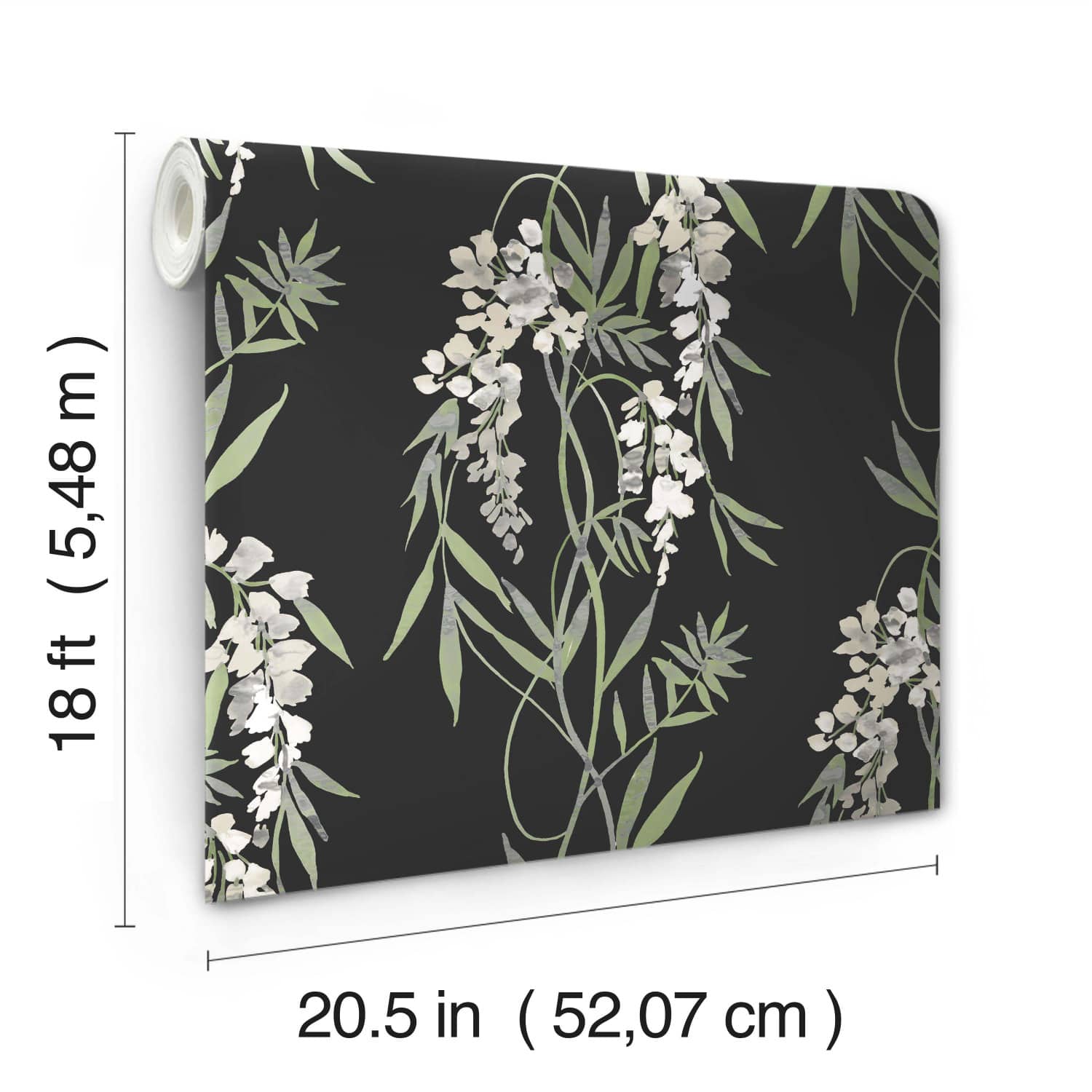 RoomMates Nouveaux Wisteria Peel & Stick Wallpaper