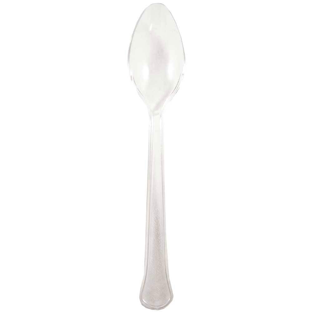 JAM Paper Clear Plastic Spoons, 20ct.