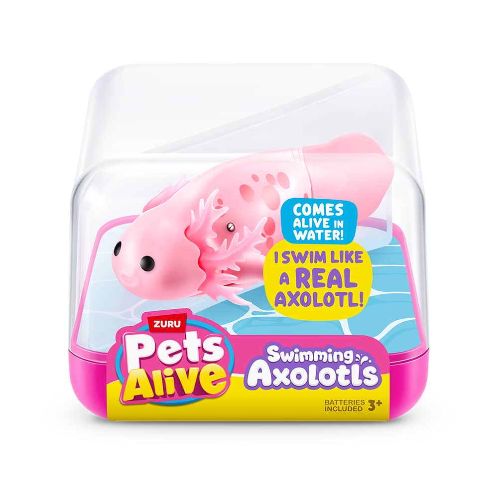 Assorted Zuru Pets Alive Swimming Axolotl Toy, 1pc.