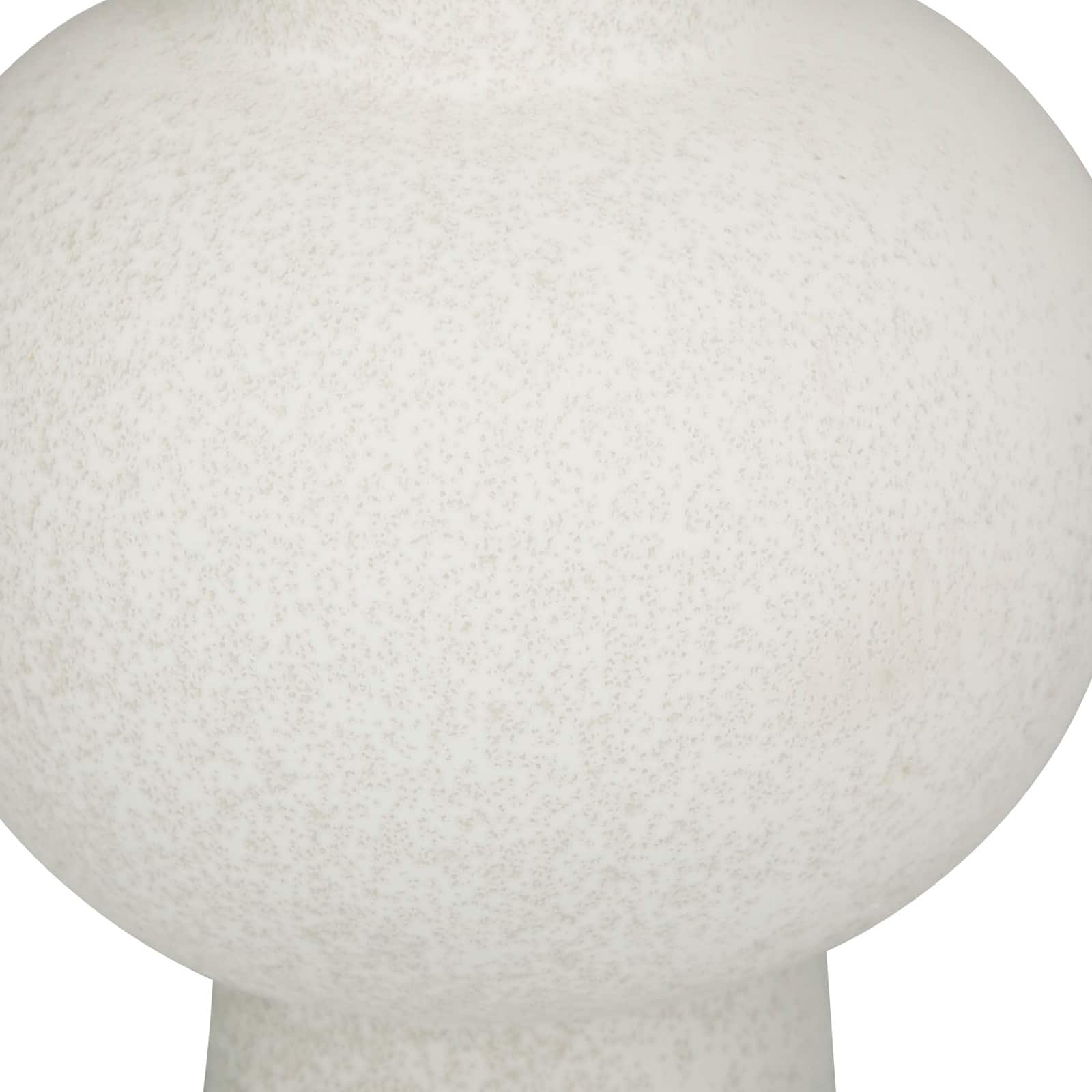 CosmoLiving by Cosmopolitan White Ceramic Modern Vase, 8" x 12"