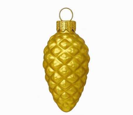 Whitehurst Gold Shiny Pinecone Ornaments, 56ct.