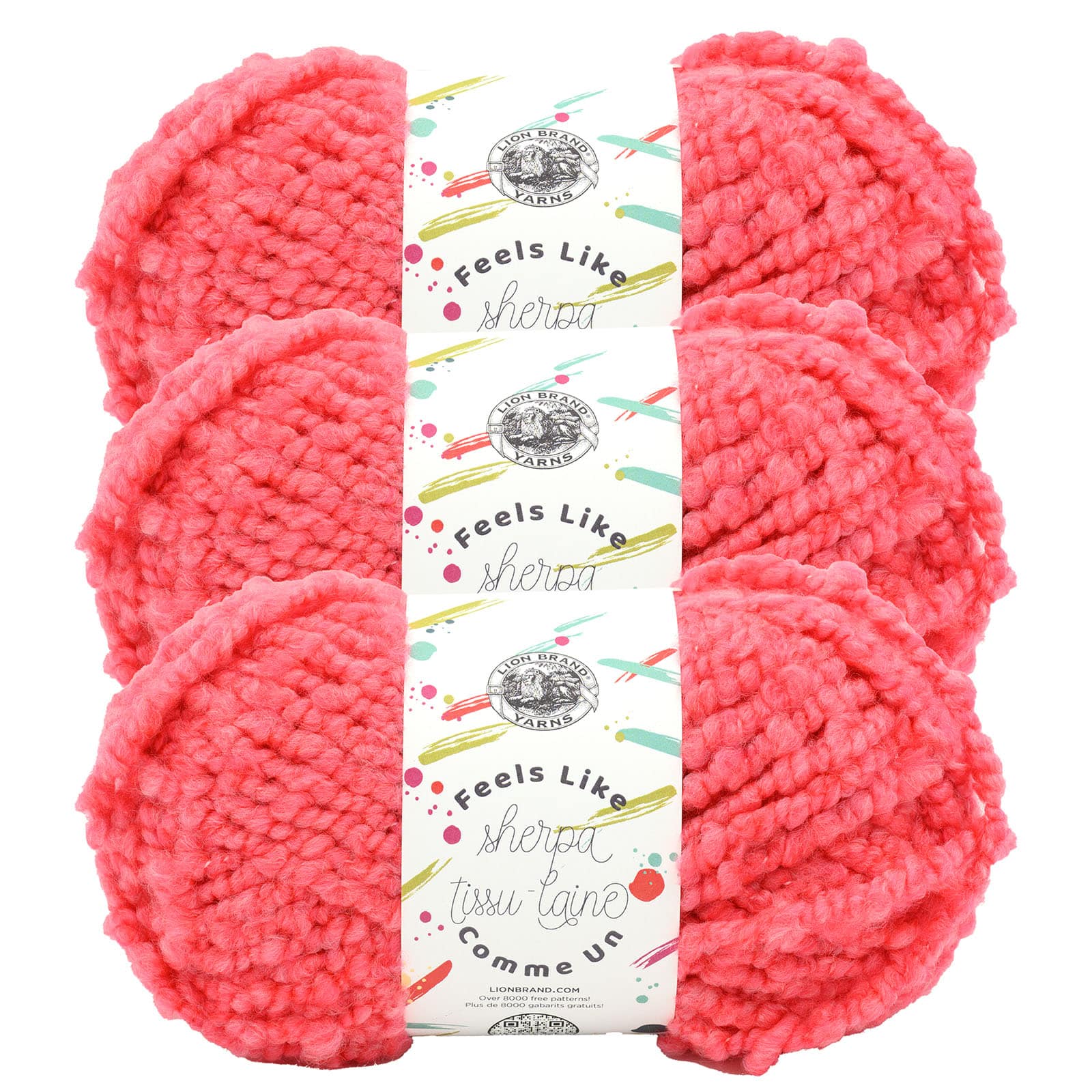 3 Pack Lion Brand® Feels Like Sherpa Yarn